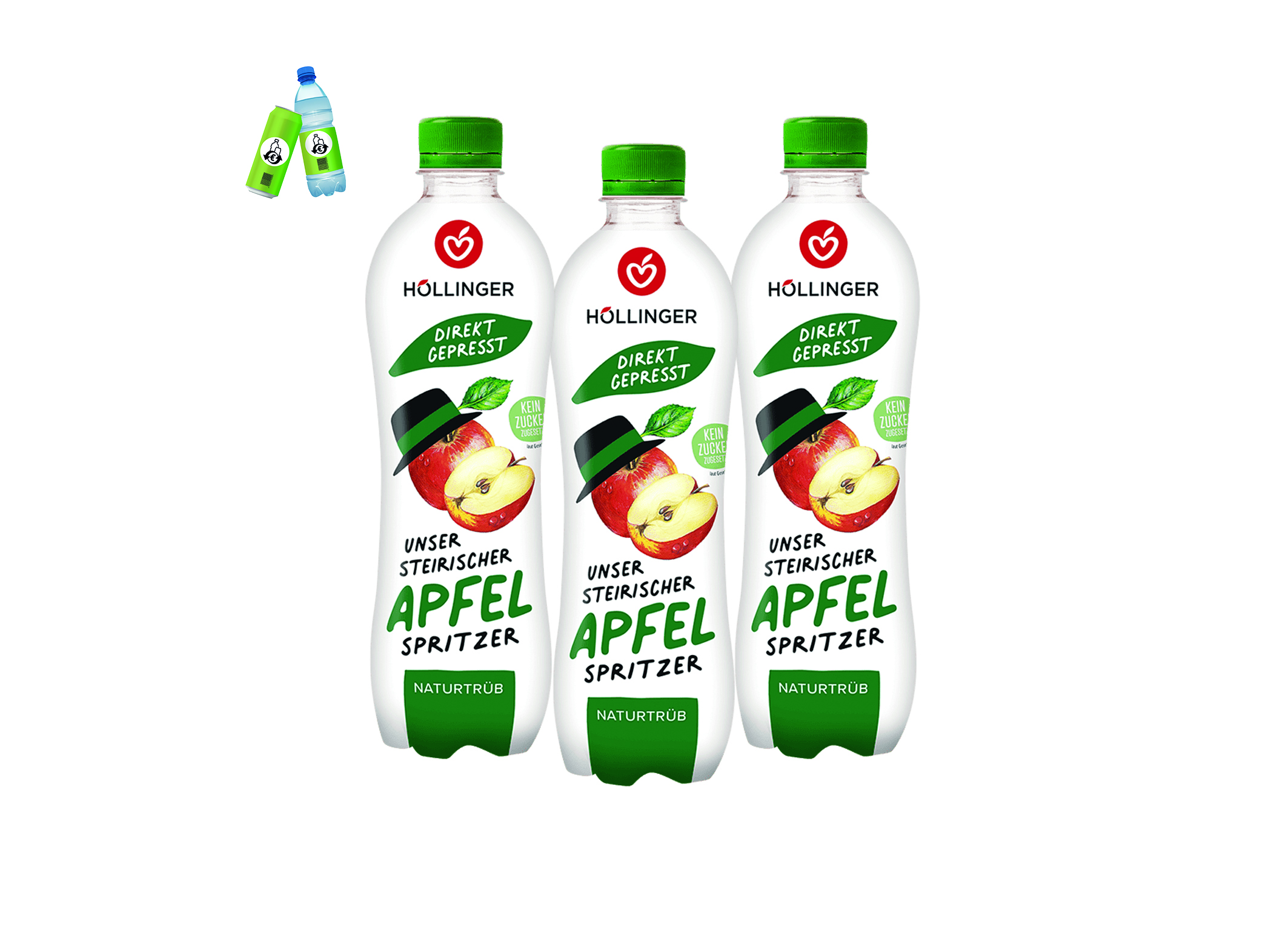 (Bild für) Höllinger Bio Steirischer Apfel 0,5L PET EWP 12