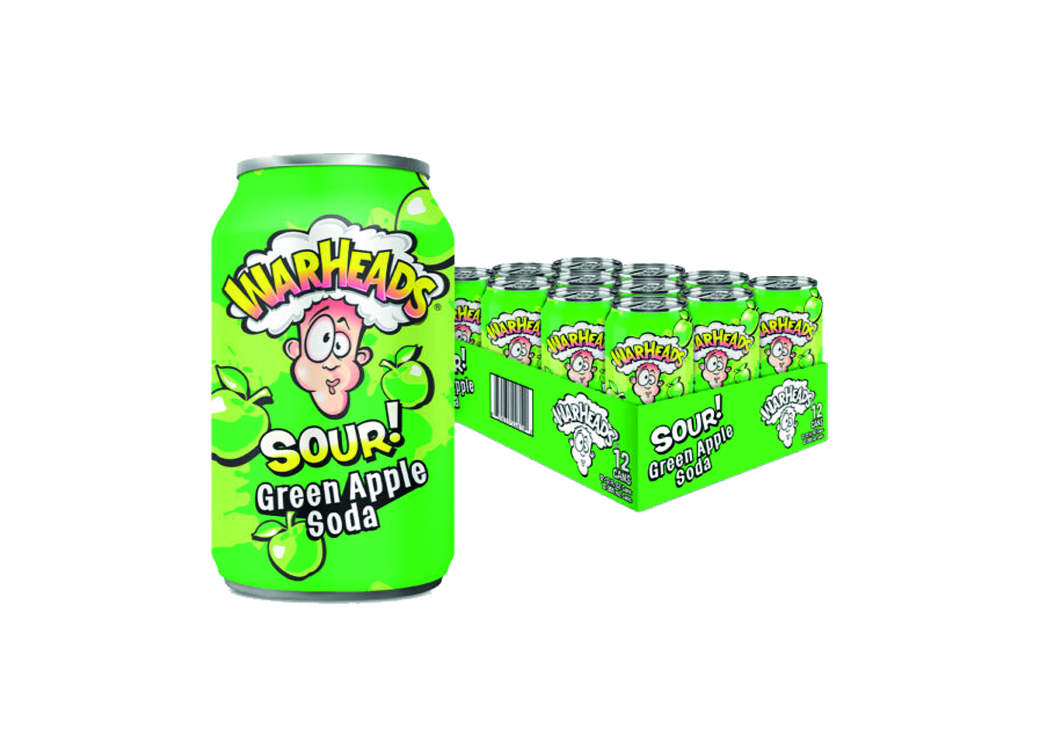 (Bild für) Warheads Green Apple Soda 0,33L DS 12
