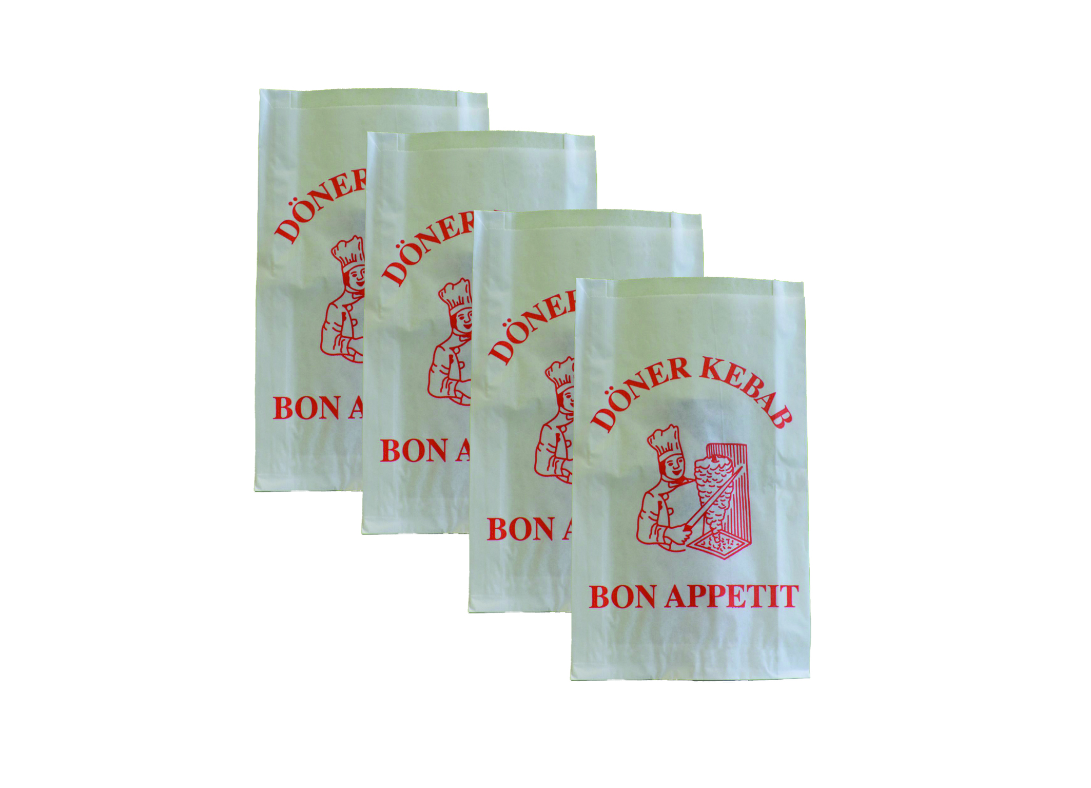 (Bild für) Dönertüten weiß lang 115x250mm 4kg 1