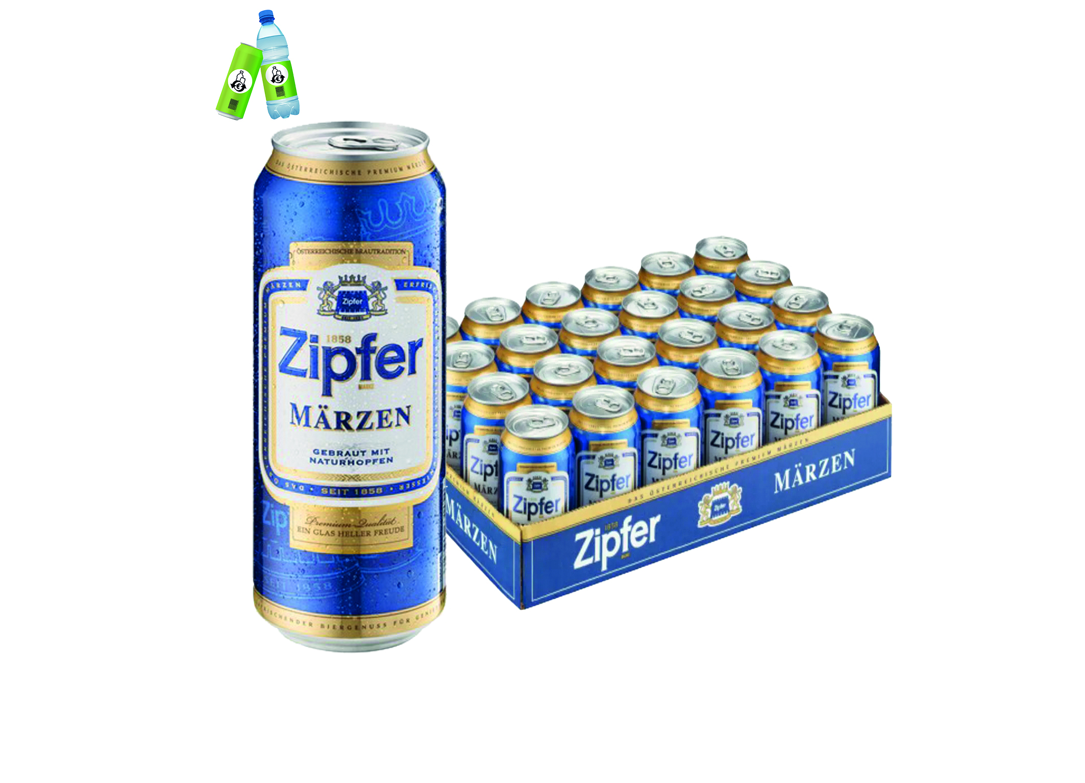 (Bild für) Zipfer Märzen 0,5L DS EWP 24
