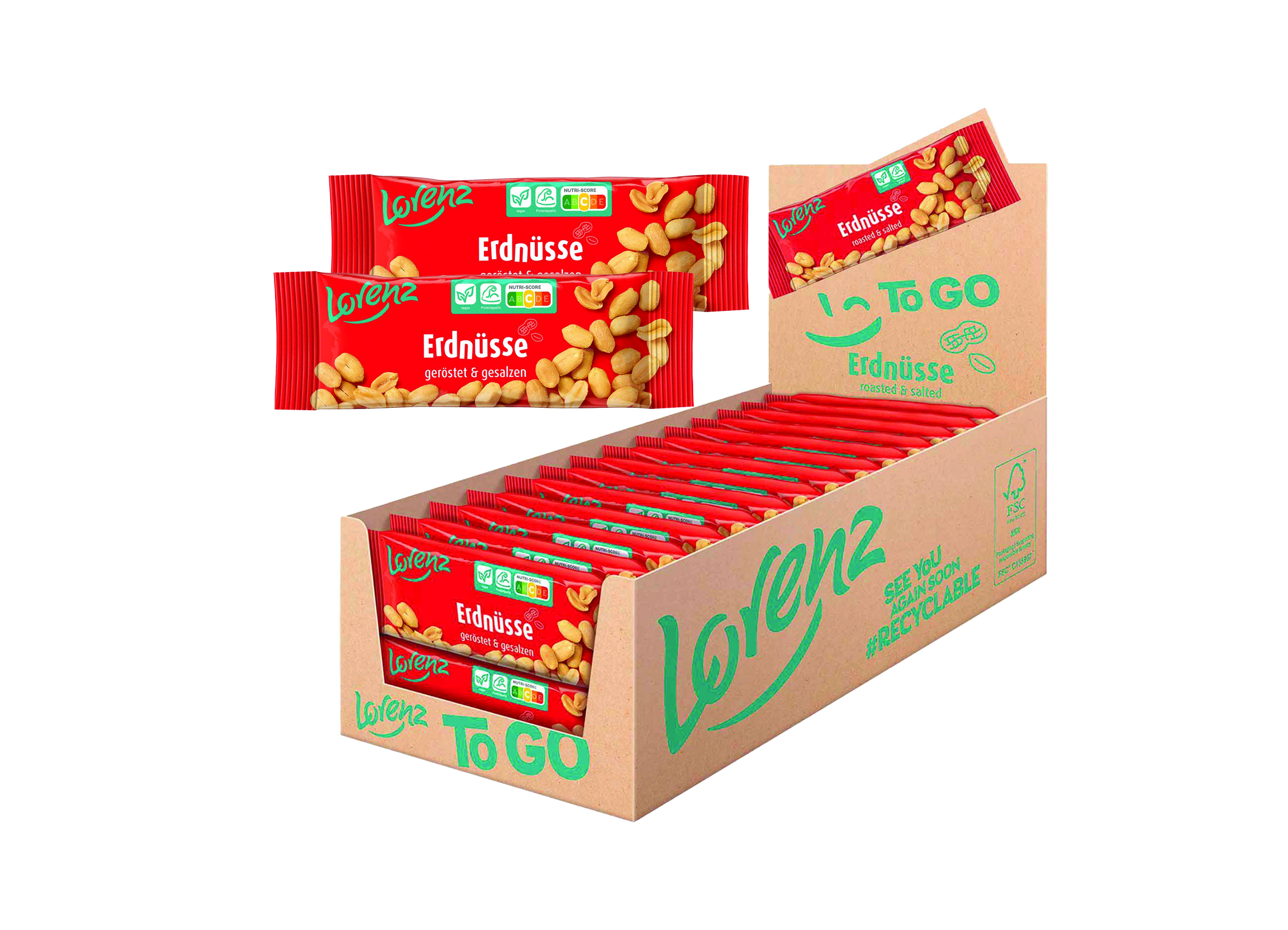 (Bild für) Lorenz Erdnüsse geröstet & gesalzen 40g 28