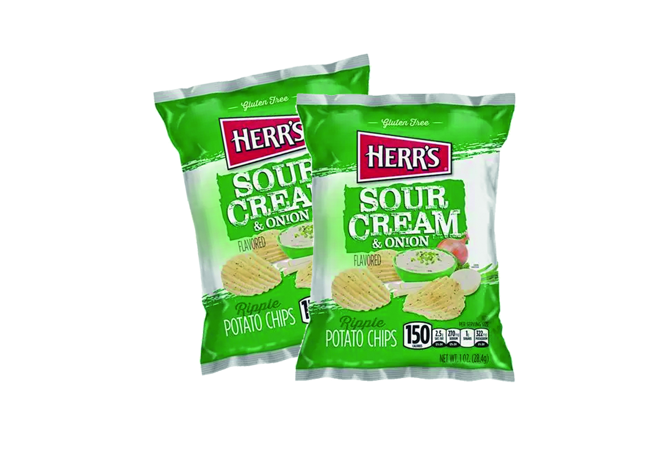 (Bild für) Herr´s Sour Cream & Onion Chips 28g 42