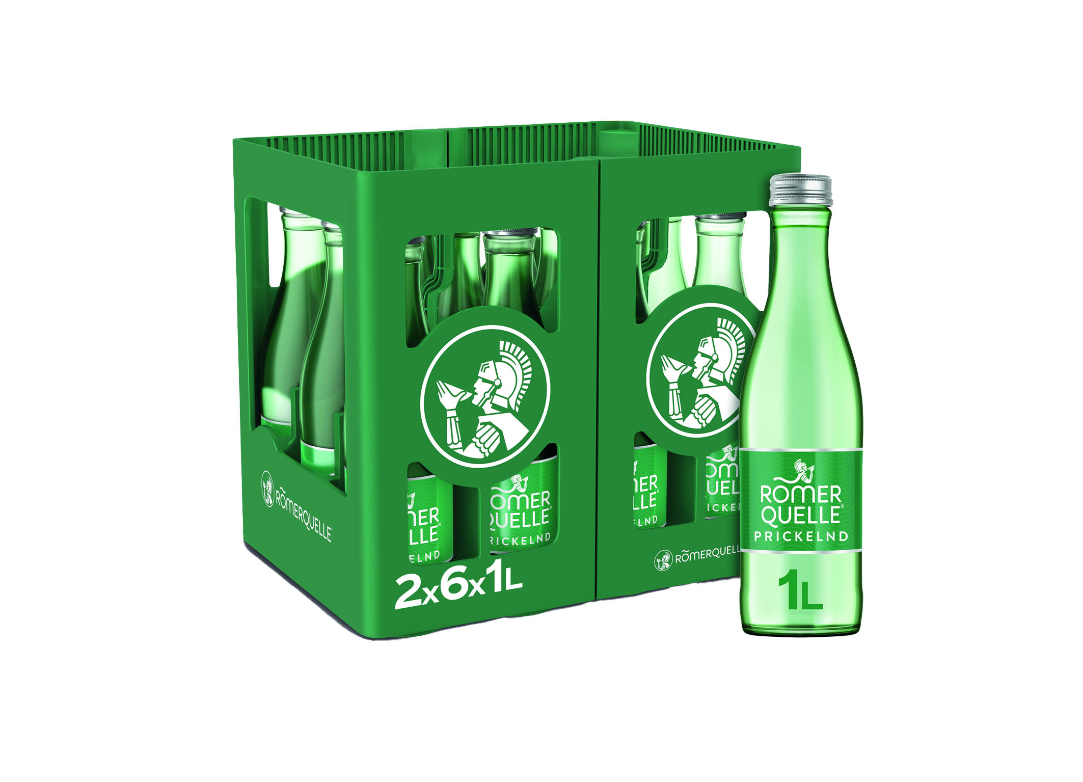 (Bild für) Römerquelle Prickelnd 1L FL MW 2x6