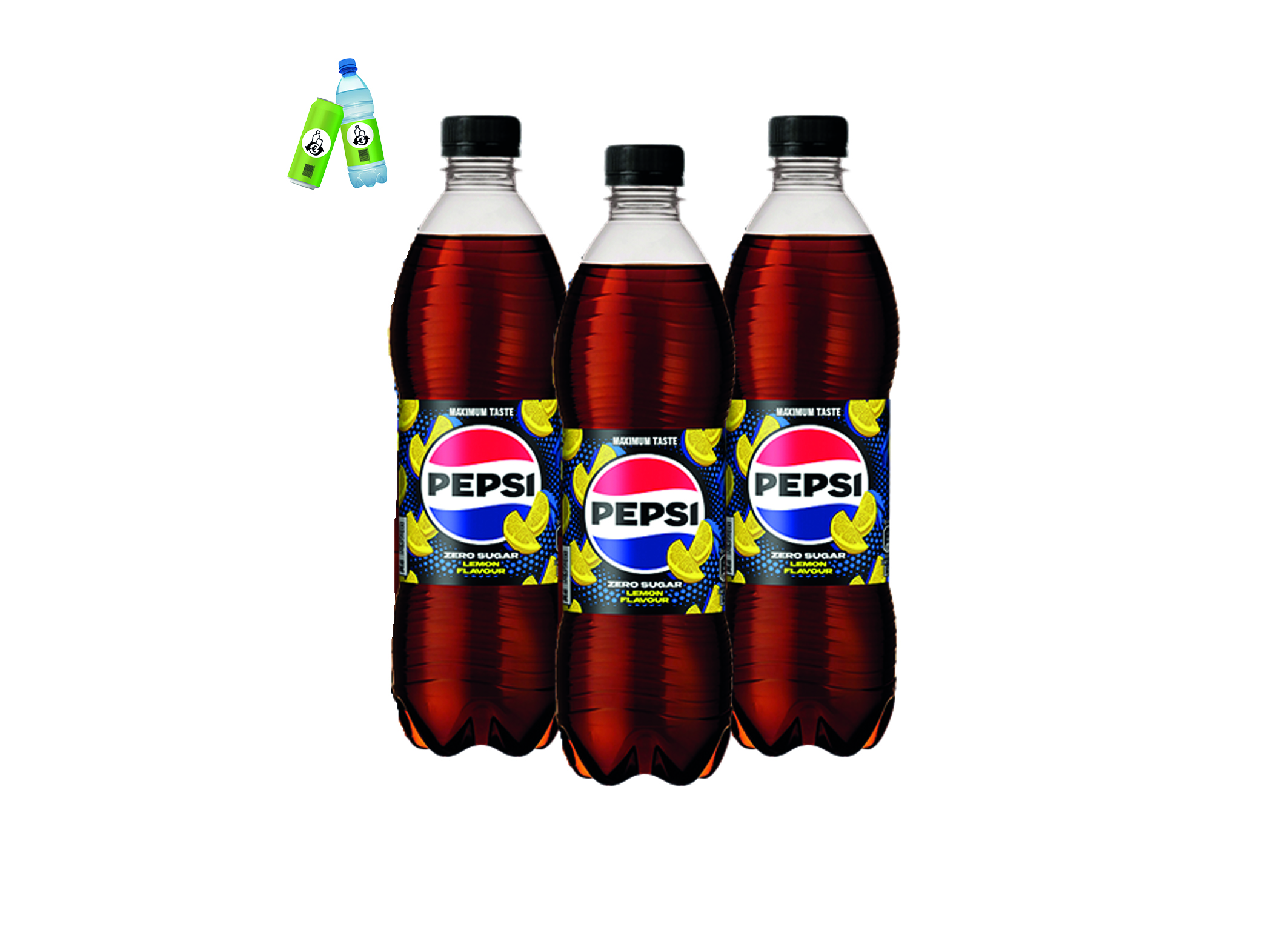 (Bild für) Pepsi Cola Zero Lemon 0,5L PET EWP 12