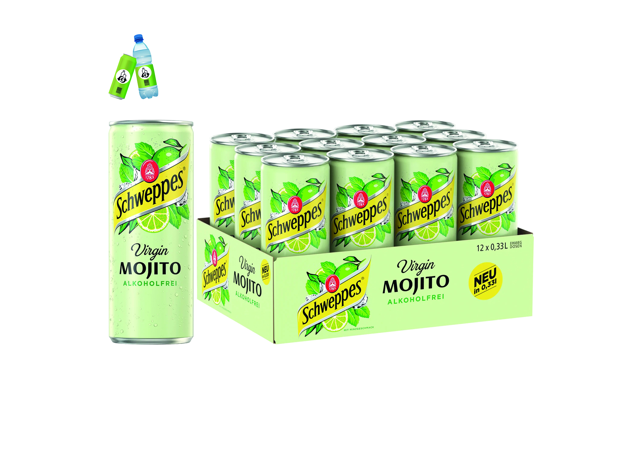 (Bild für) Schweppes Virgin Mojito 0,33L DS EWP 12