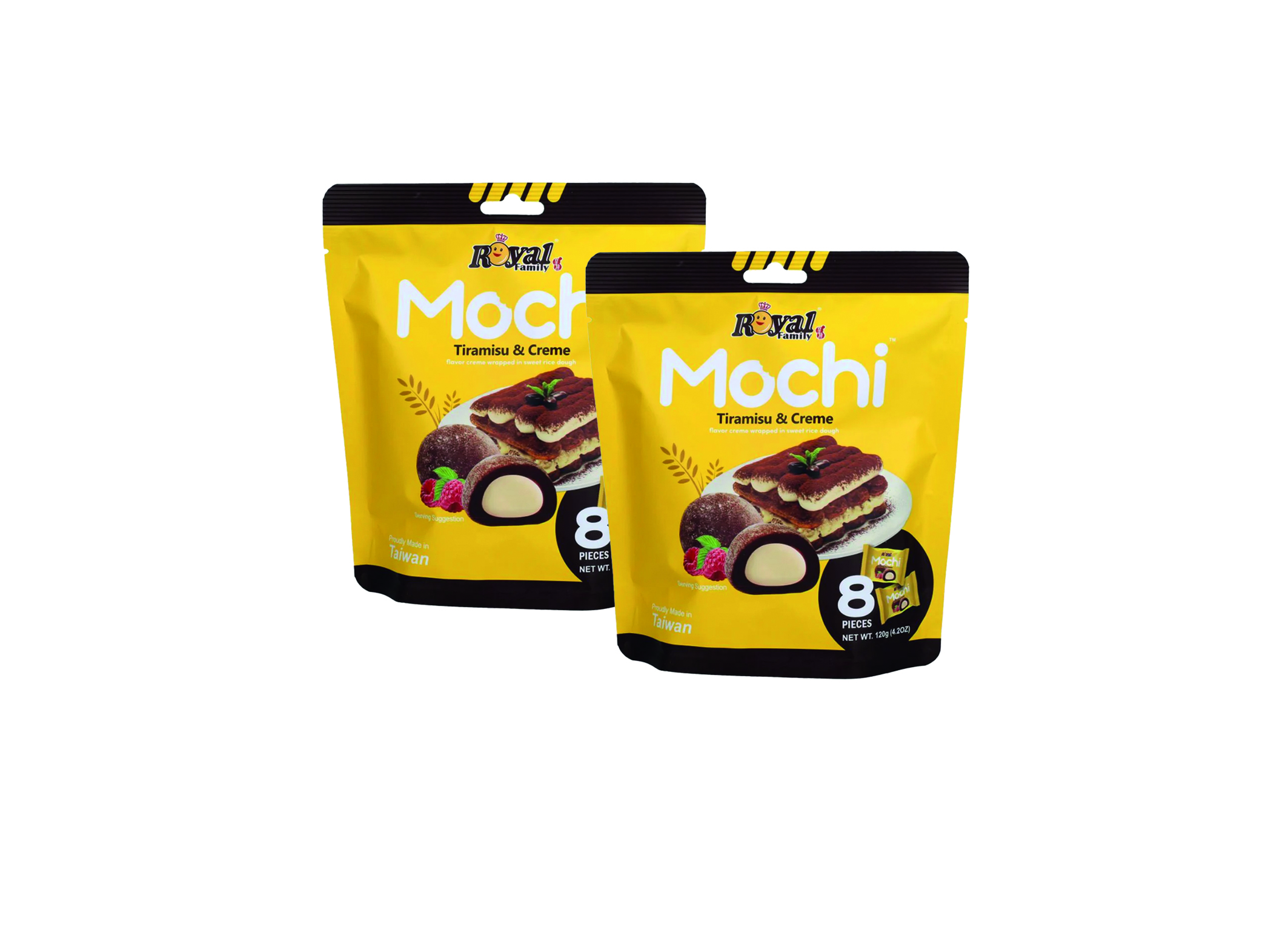 (Bild für) Royal Family Mochi Tiramisu & Creme 120g 12