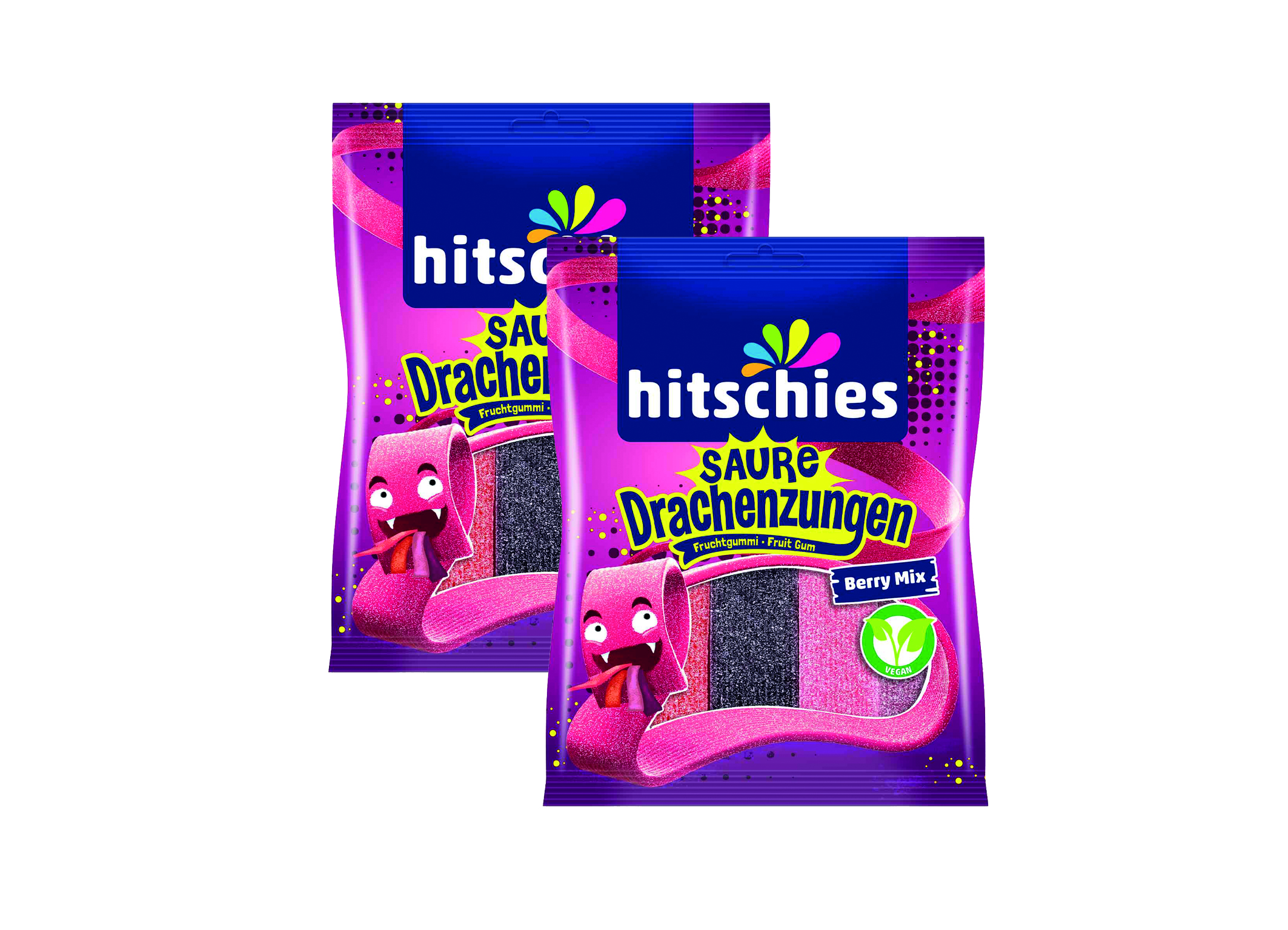 (Bild für) Hitschies Saure Drachenzungen Berry Mix 125g 20