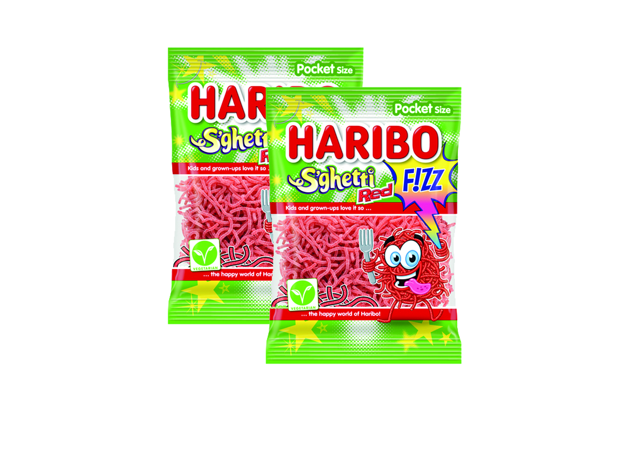 (Bild für) Haribo Spaghetti Red Fizz 70g 28