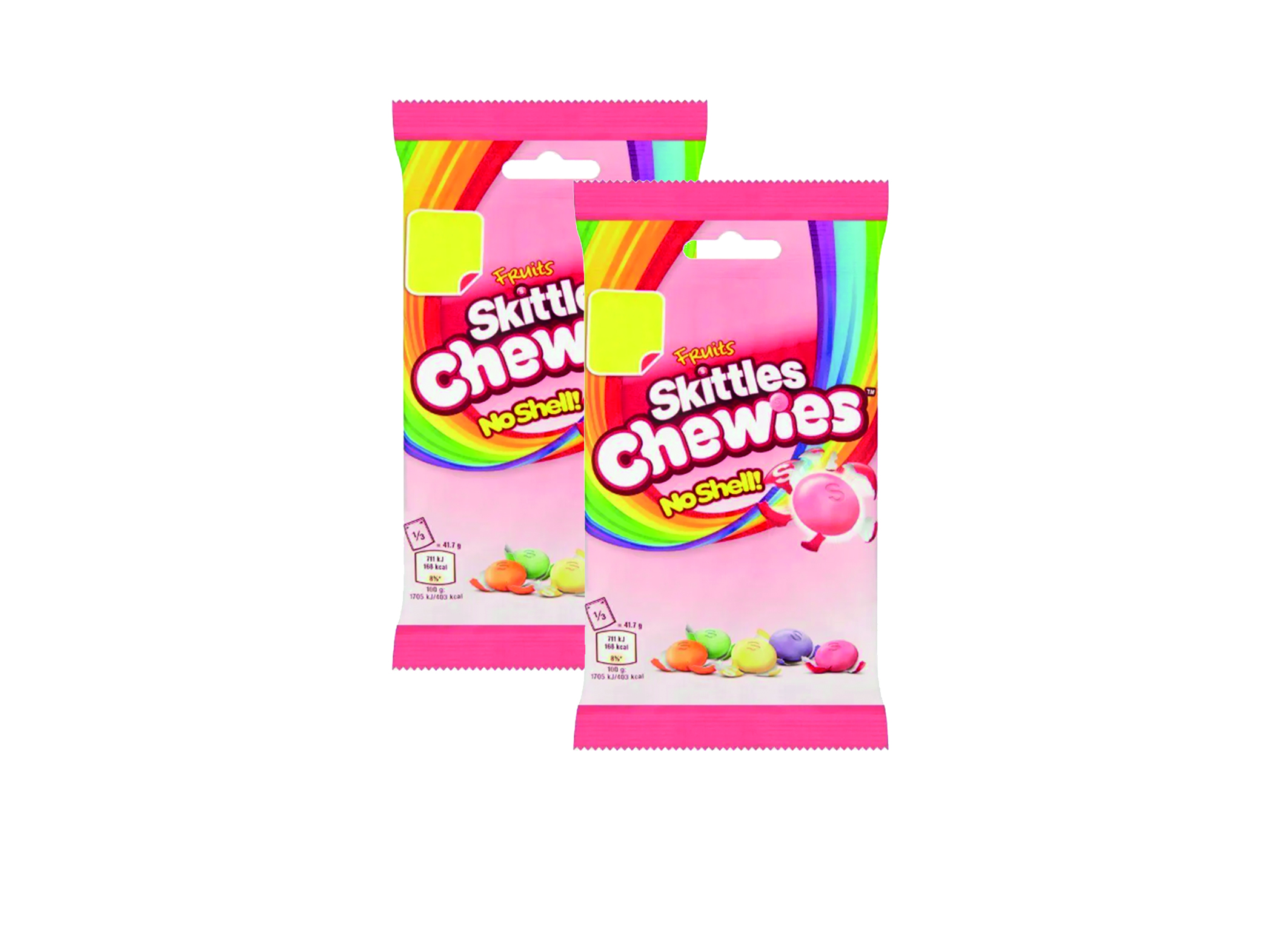 (Bild für) Skittles Chewies no Shell Fruits Pink 125g 12