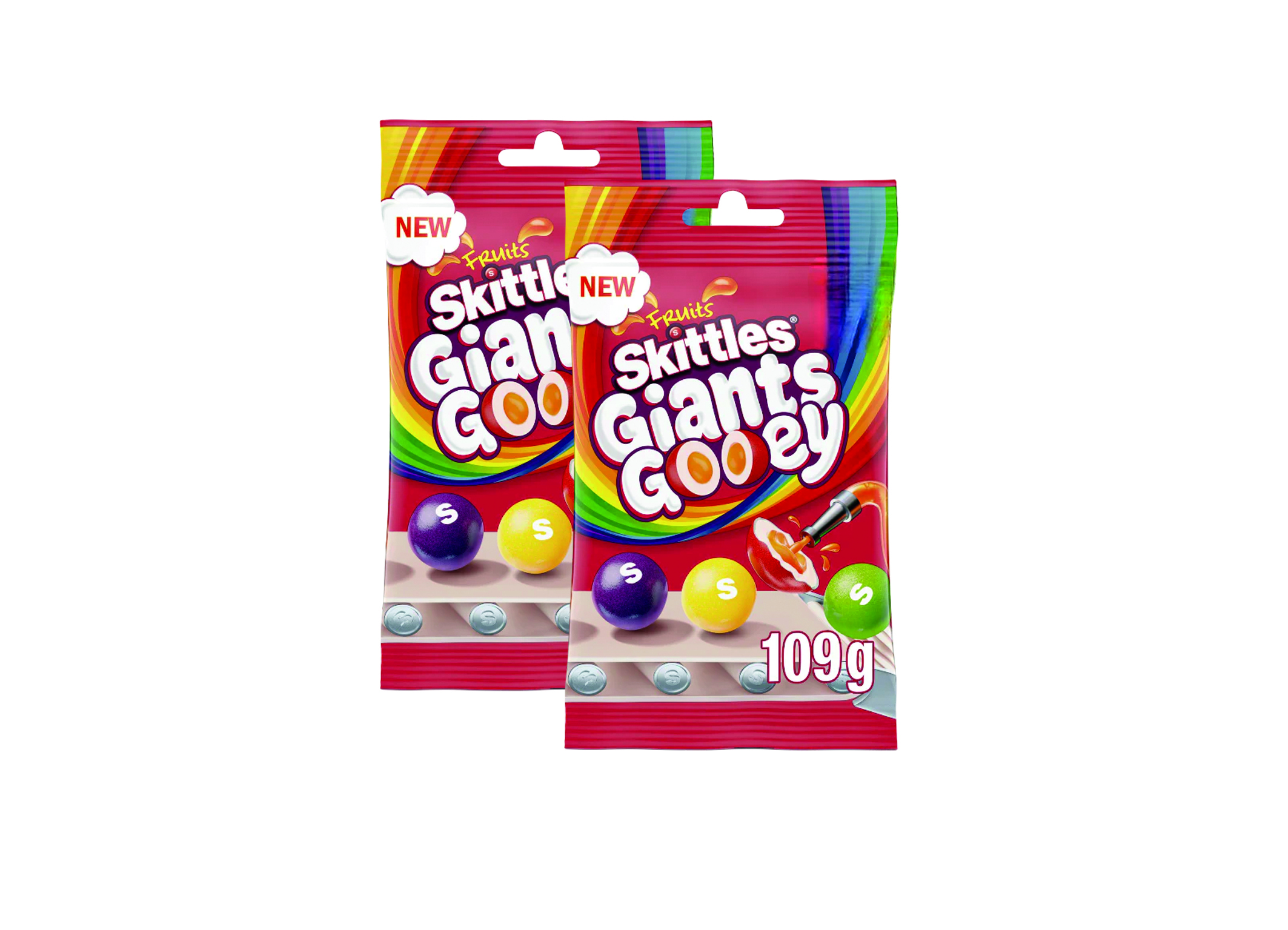 (Bild für) Skittles Giants Gooey Fruits 109g 14