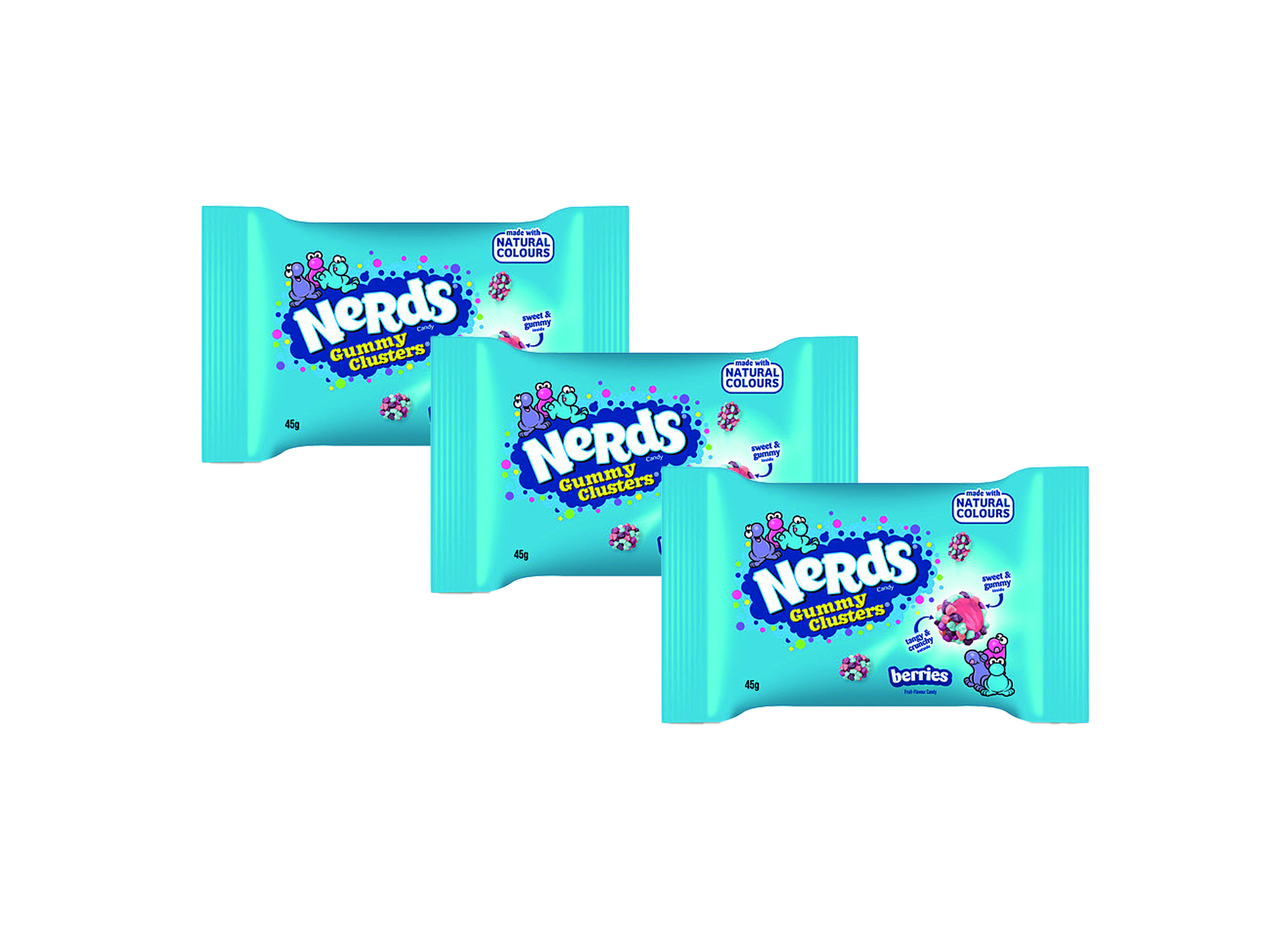 (Bild für) Nerds Gummy Clusters Very Berry 45g 20