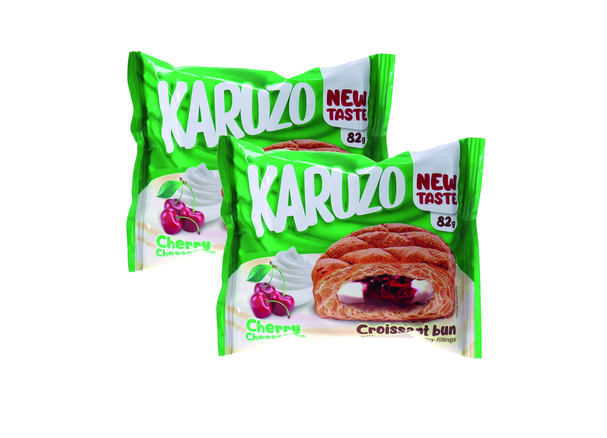 (Bild für) Karuzo Croissant Cherry-Cheesecake 82g 24