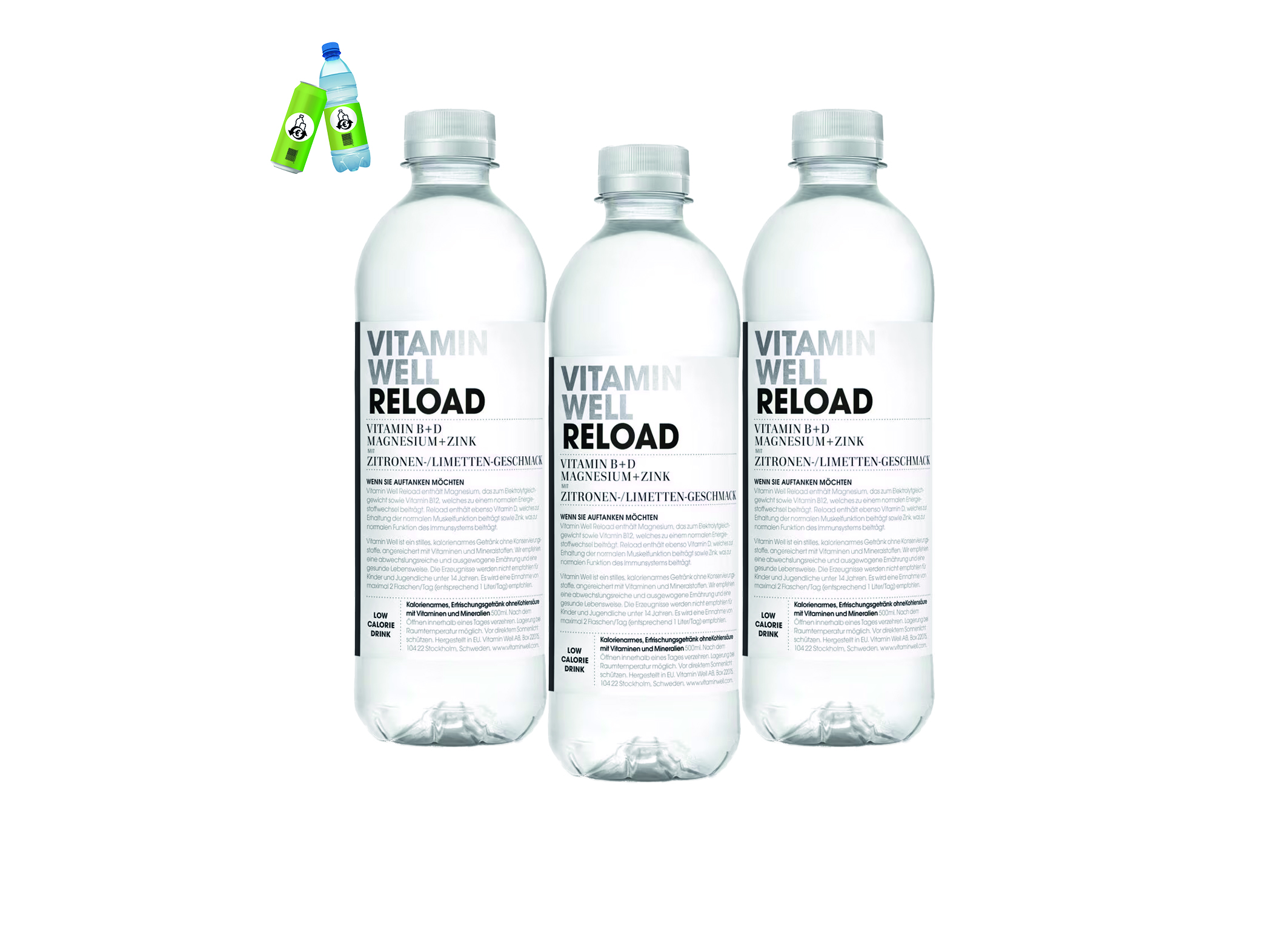 (Bild für) Vitamin Well Reload Zitrone-Limette 0,5L PET EWP 12