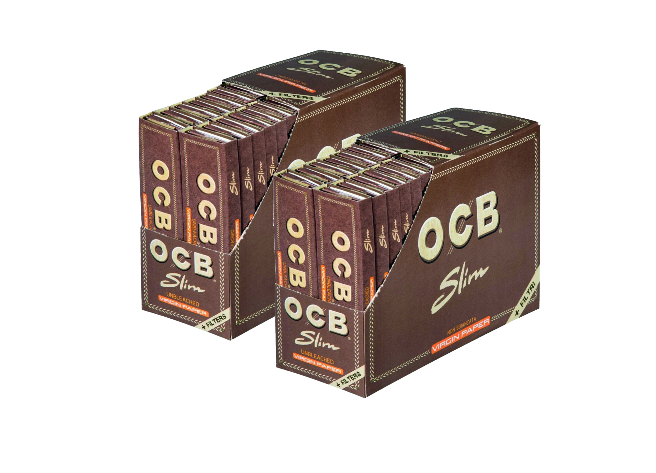 (Bild für) OCB Virgin Paper Slim Filterpapier+Filter 32
