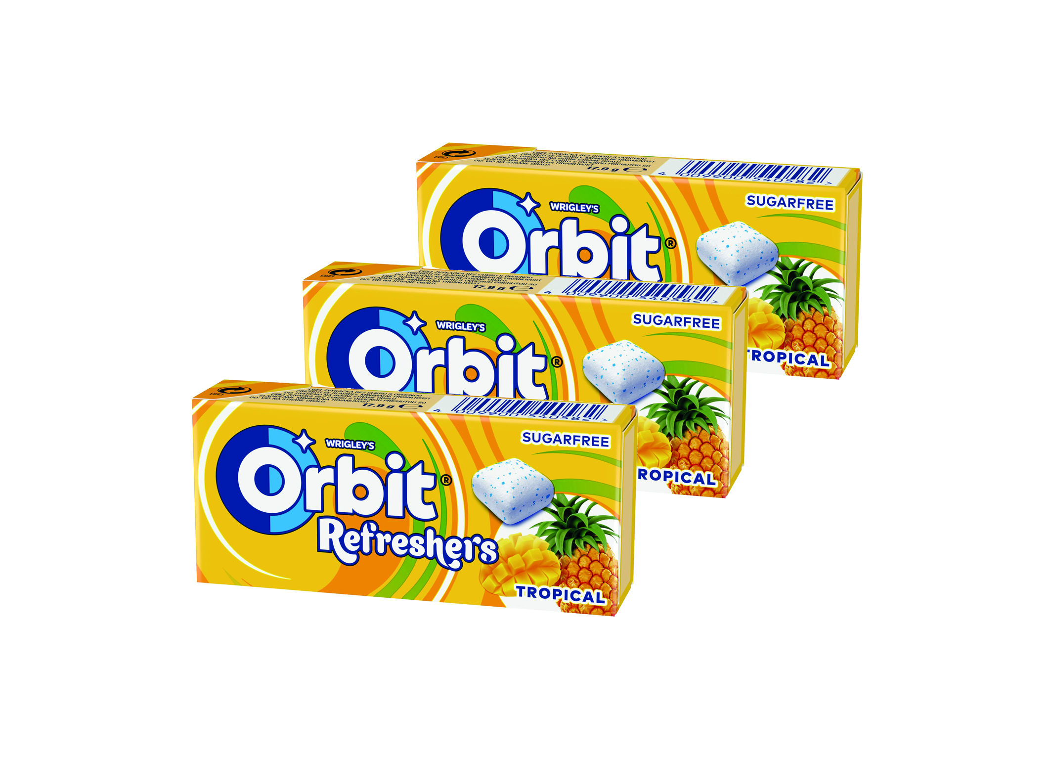 (Bild für) Orbit Refreshers Tropical Kaugummi 18g 12