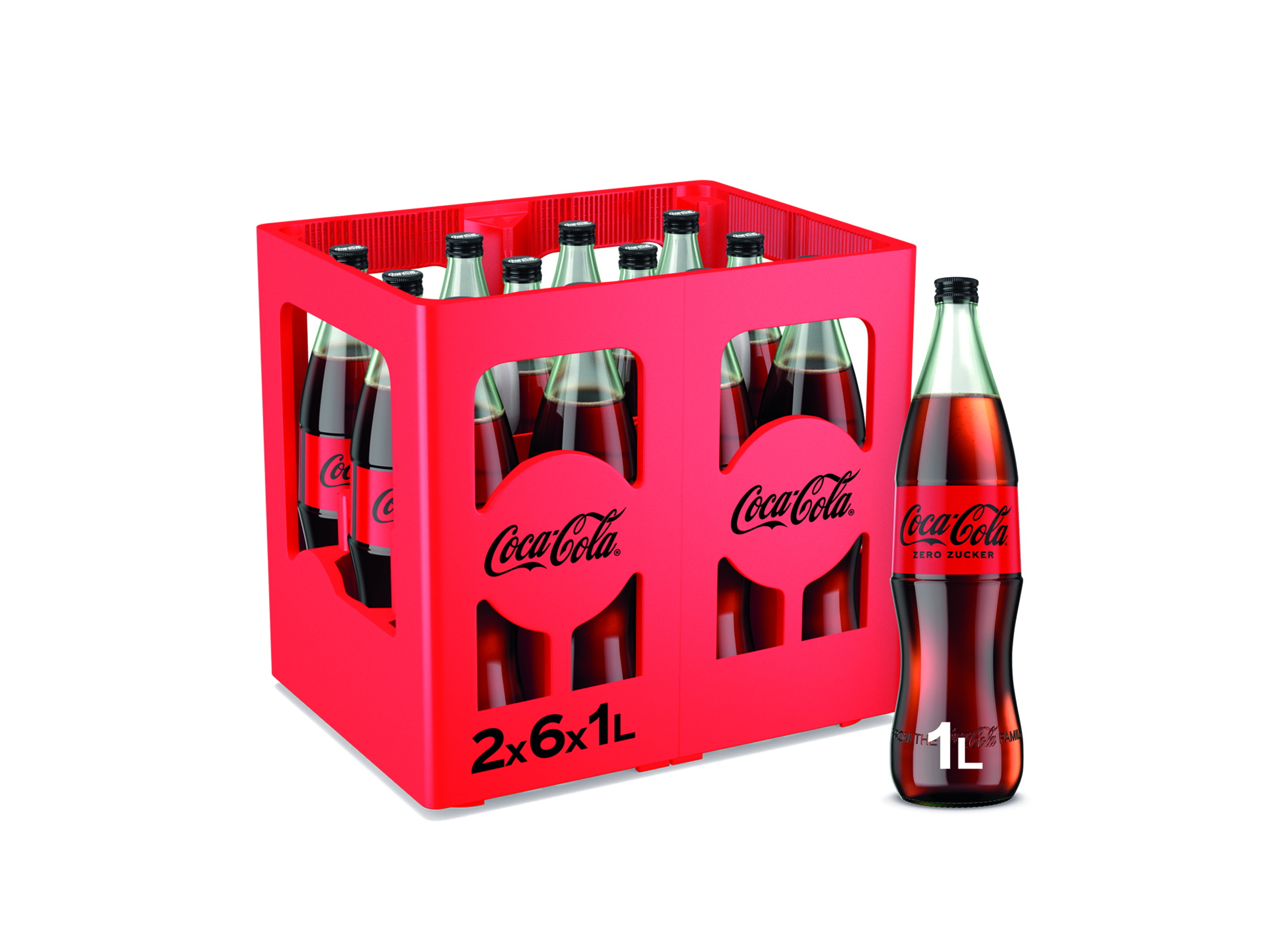(Bild für) Coca Cola Zero 1L FL MW 12
