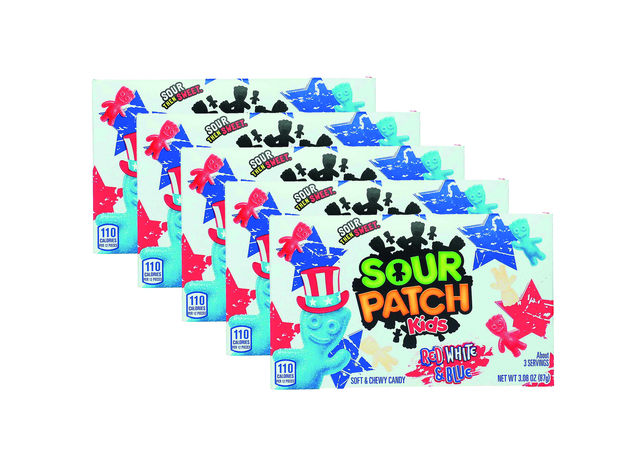 (Bild für) Sour Patch Red White & Blue 87g 12