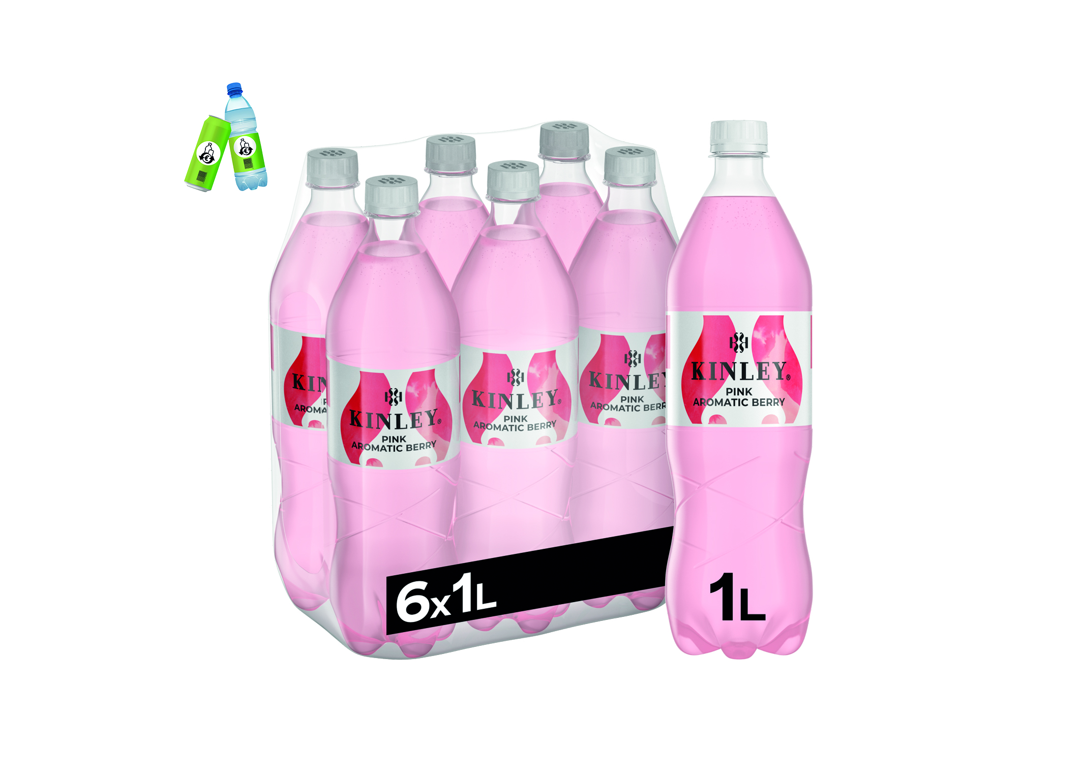 (Bild für) Kinley Pink Aromatic Berry 1L PET EWP 6