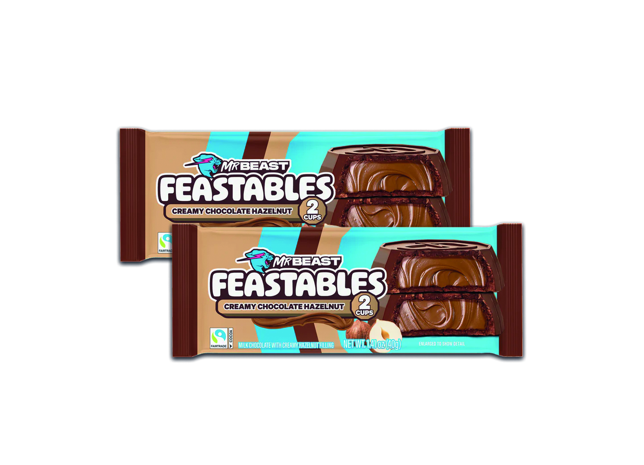 (Bild für) Feastables Mr.Beast Chocolate Hazelnut Cups 40g 24