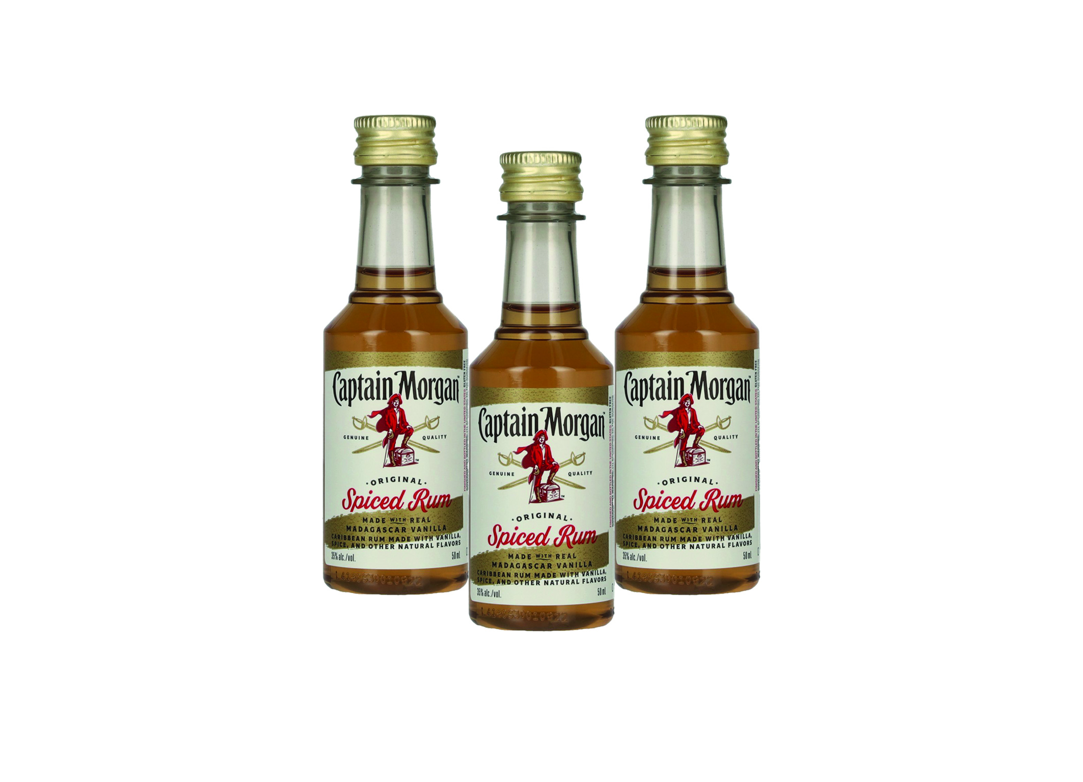 (Bild für) Captain Morgan Spiced Gold 0,05L 35% 10