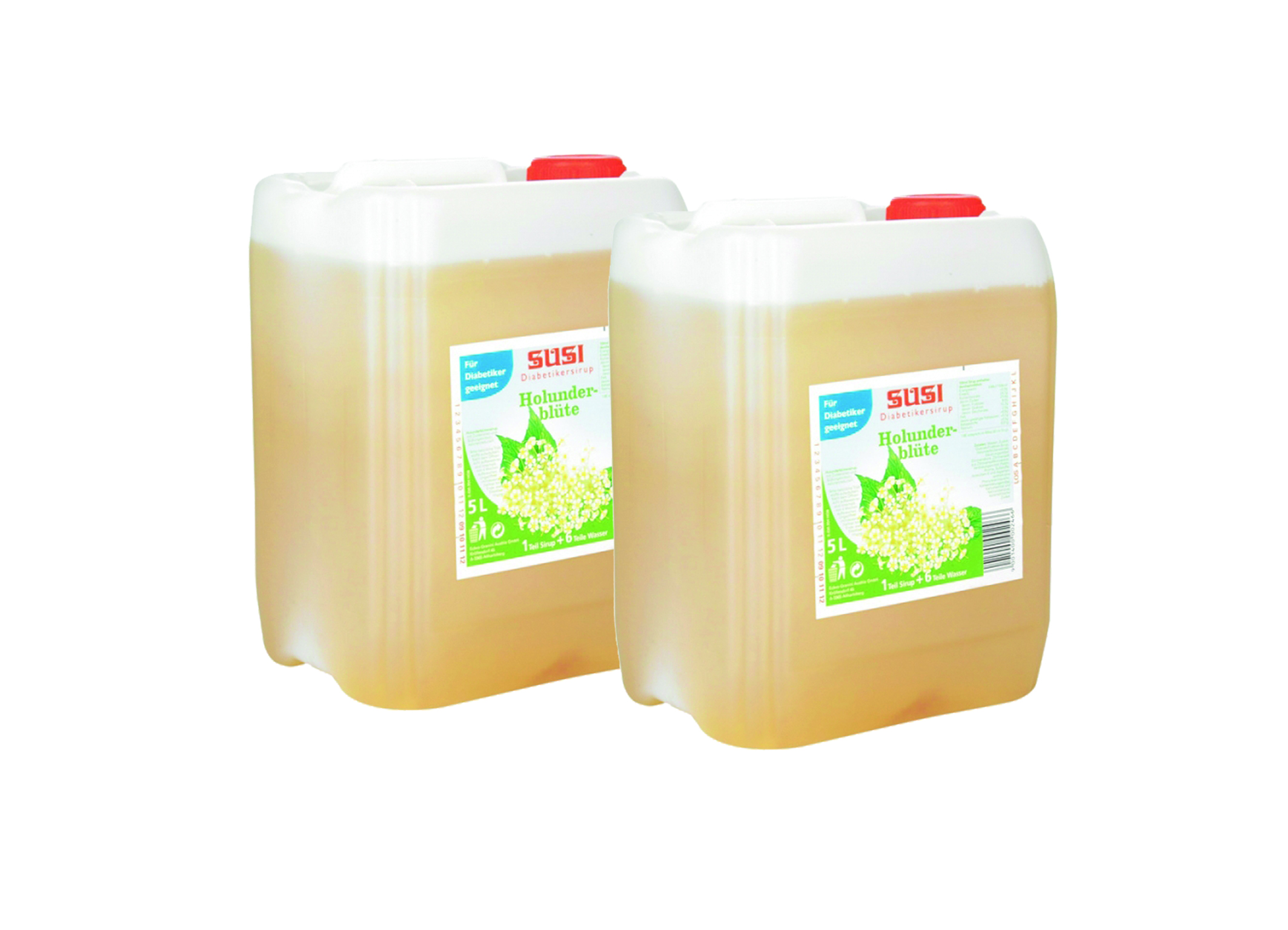 (Bild für) Susi Holunderblüten Sirup zuckerreduziert 5,01L 1