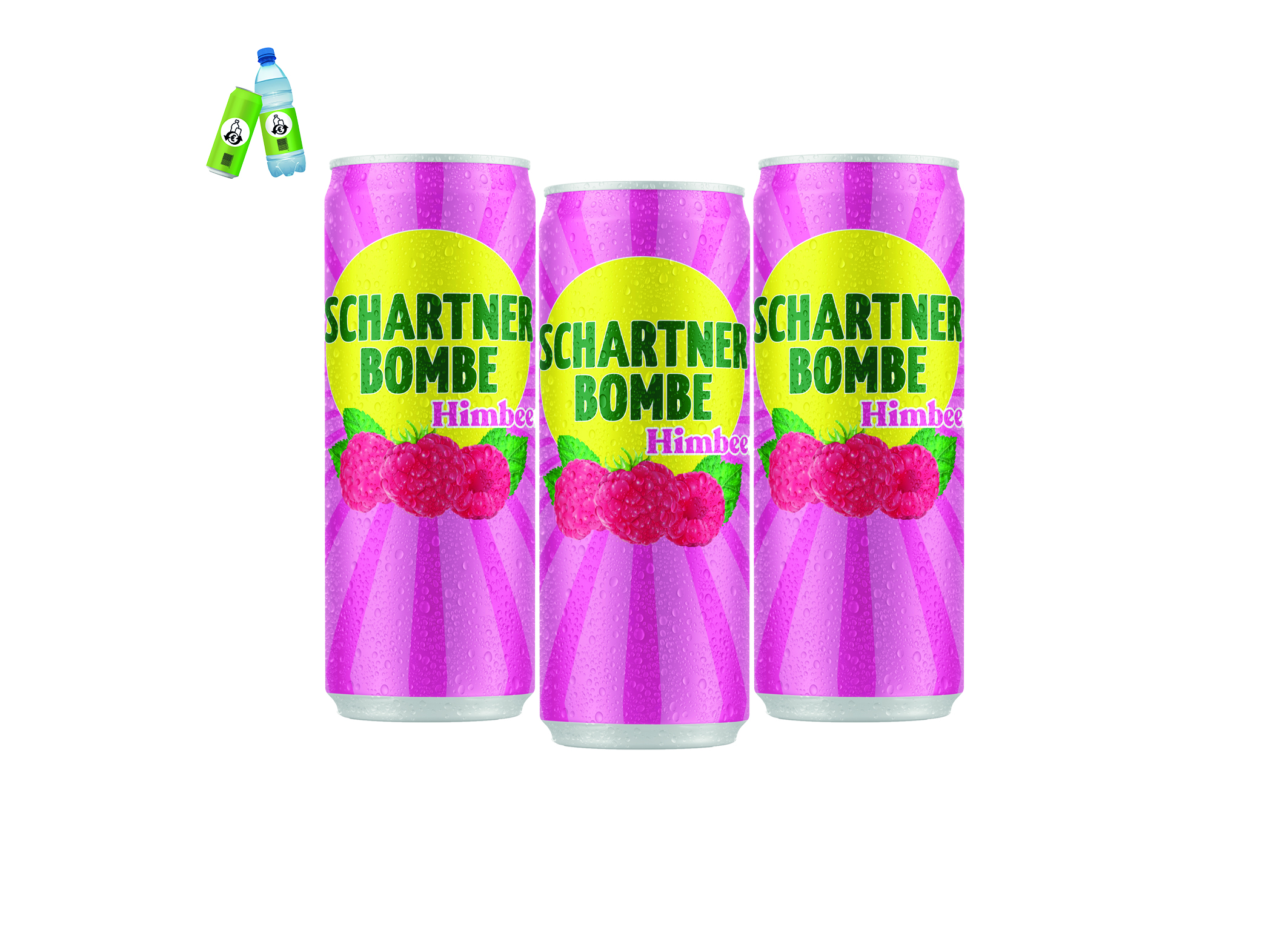 (Bild für) Schartner Bombe Himbeere 0,33L DS EWP 24