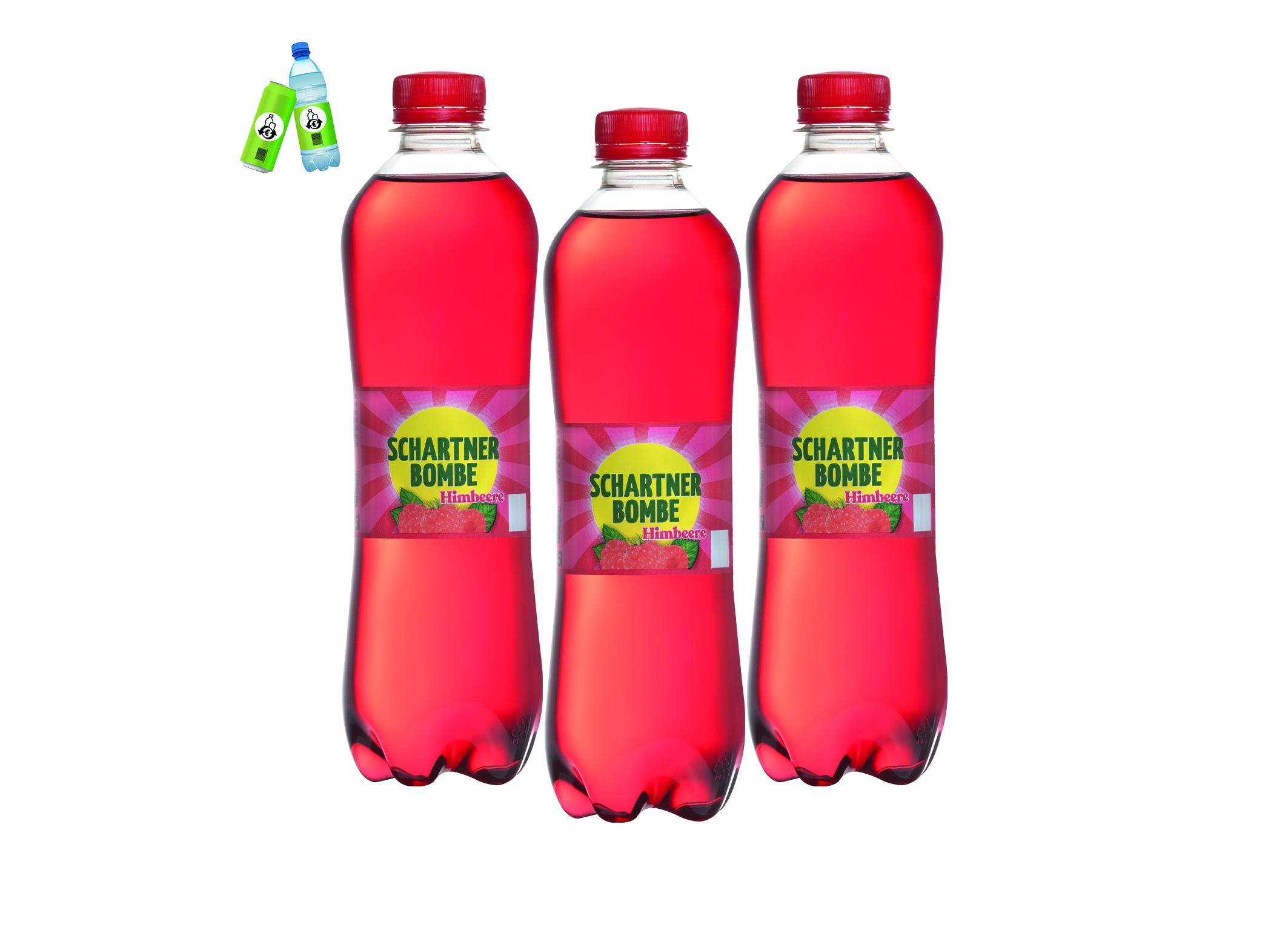 (Bild für) Schartner Bombe Himbeere 0,5L PET EWP 12