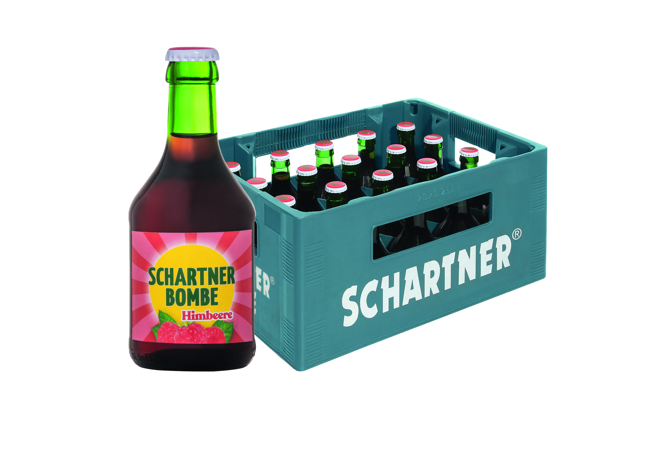 (Bild für) Schartner Bombe Himbeere 0,25L FL MW 20