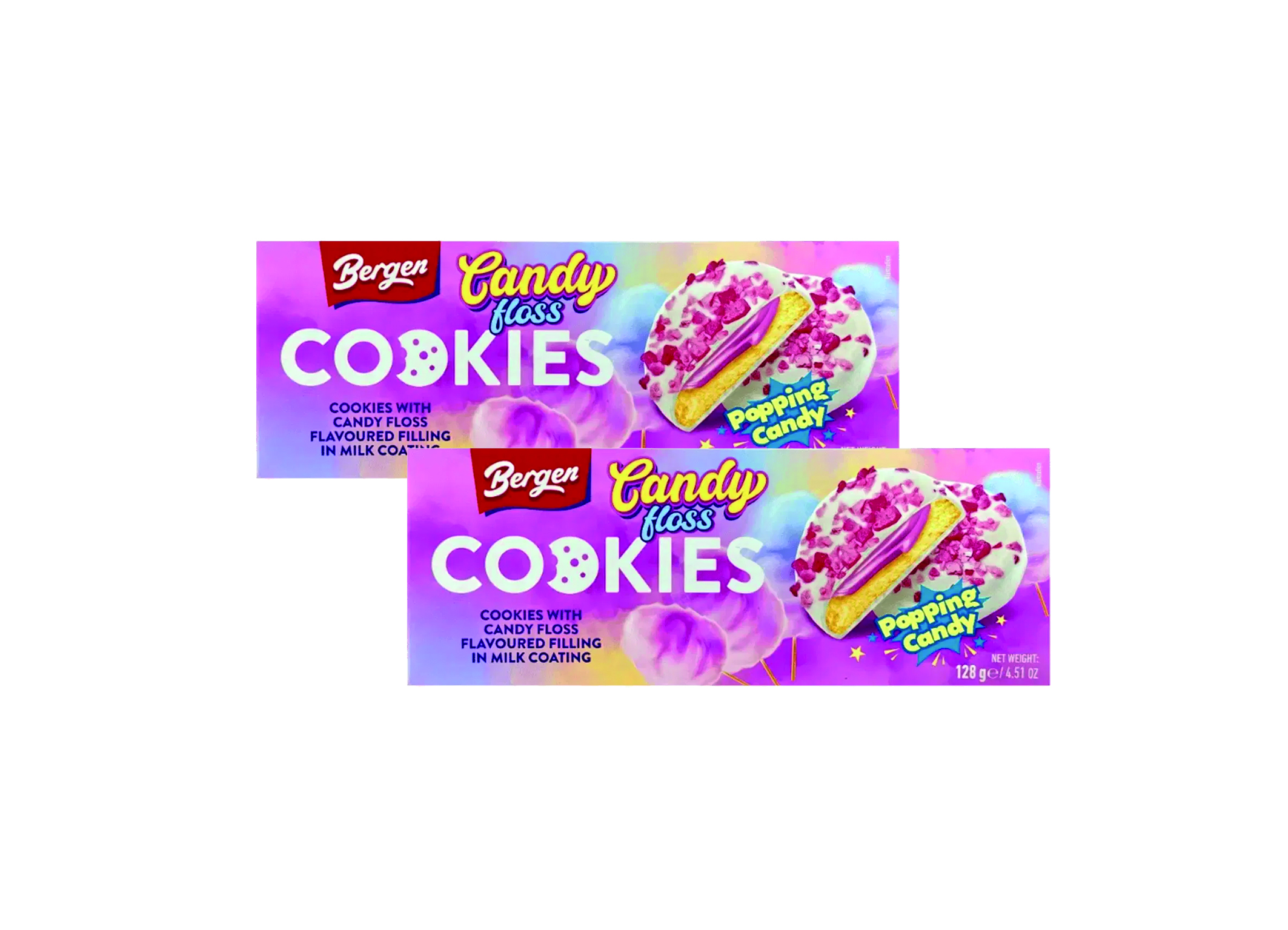 (Bild für) Bergen Popping Candy Cookies 128g 18