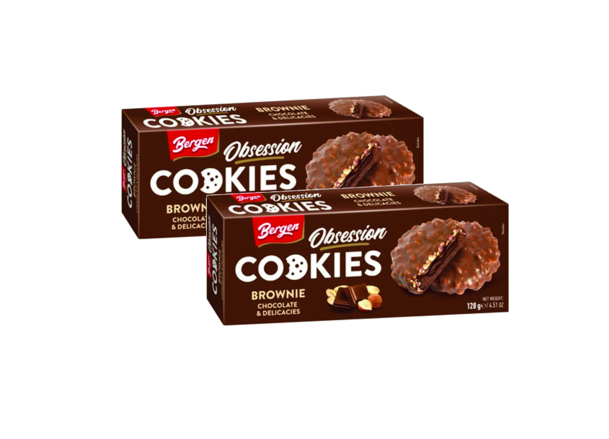 (Bild für) Bergen Brownie Cookies 128g 18