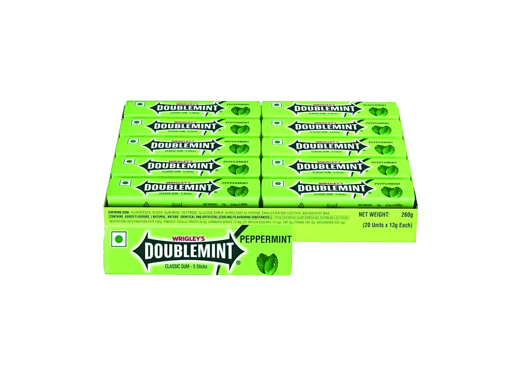 (Bild für) Wrigleys Doublemint Peppermint 13g 20