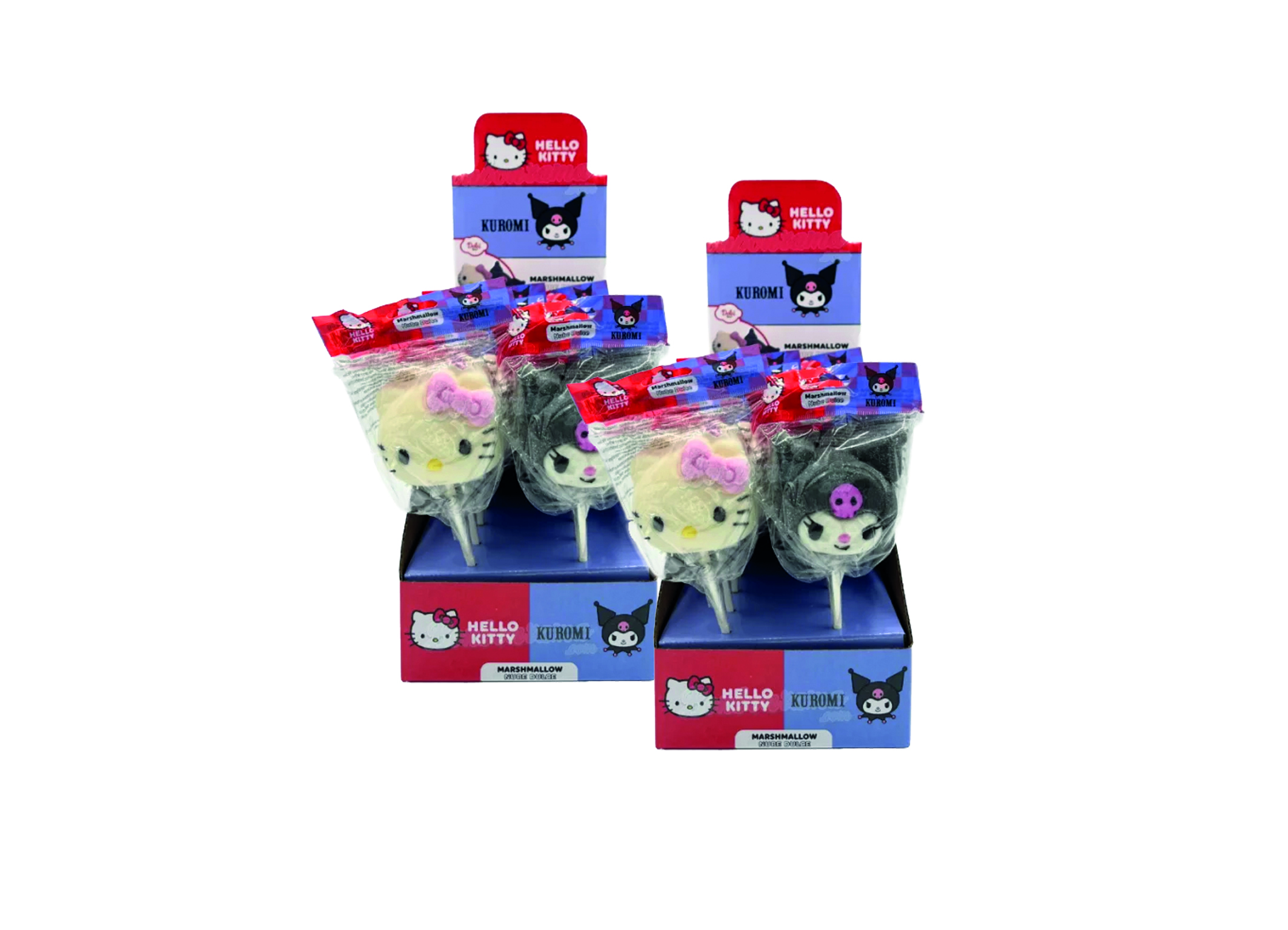 (Bild für) Hello Kitty & Kuromi Marshmallows Lollipop 30g 18