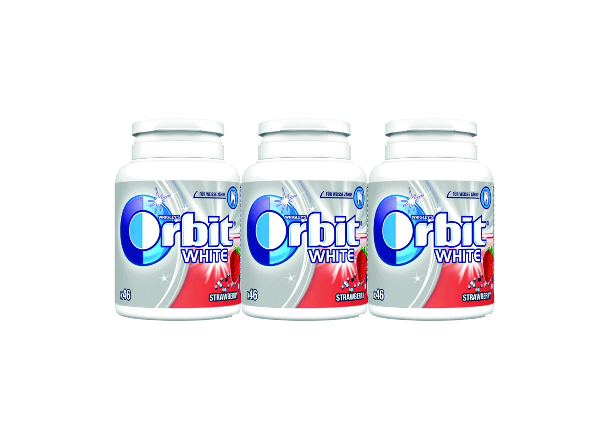 (Bild für) Orbit White Strawberry Bottle 64g 12