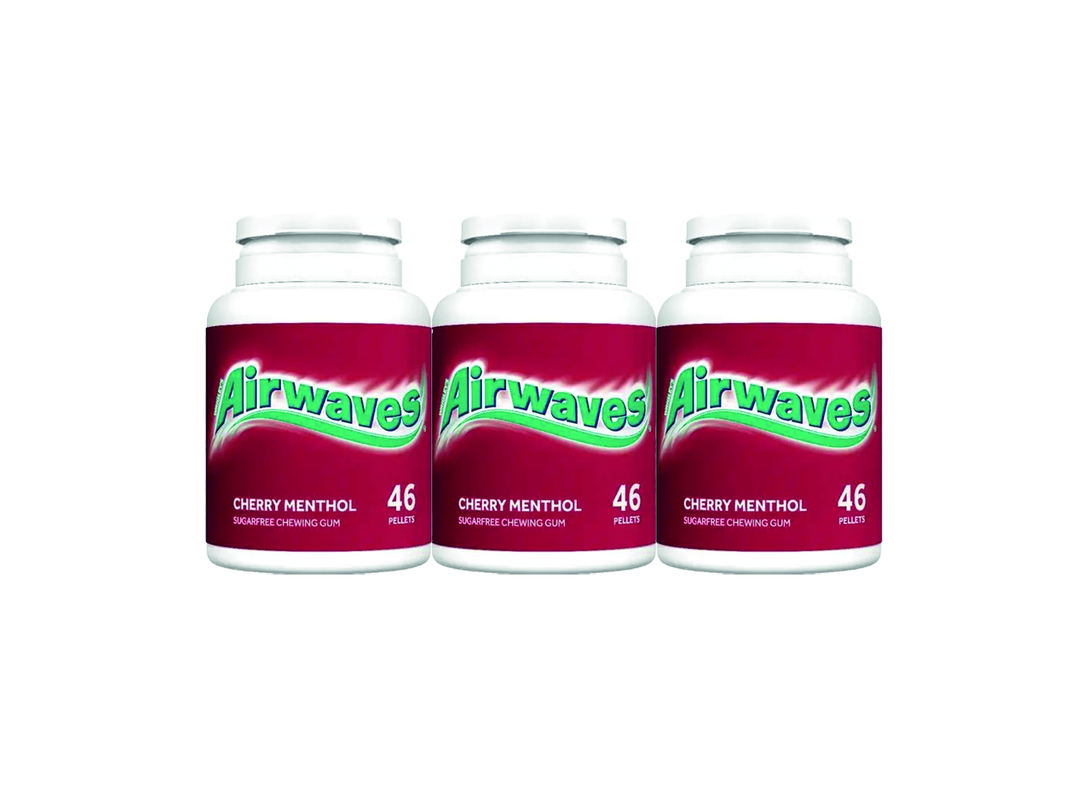 (Bild für) Airwaves Cherry Menthol Bottle 64g 12