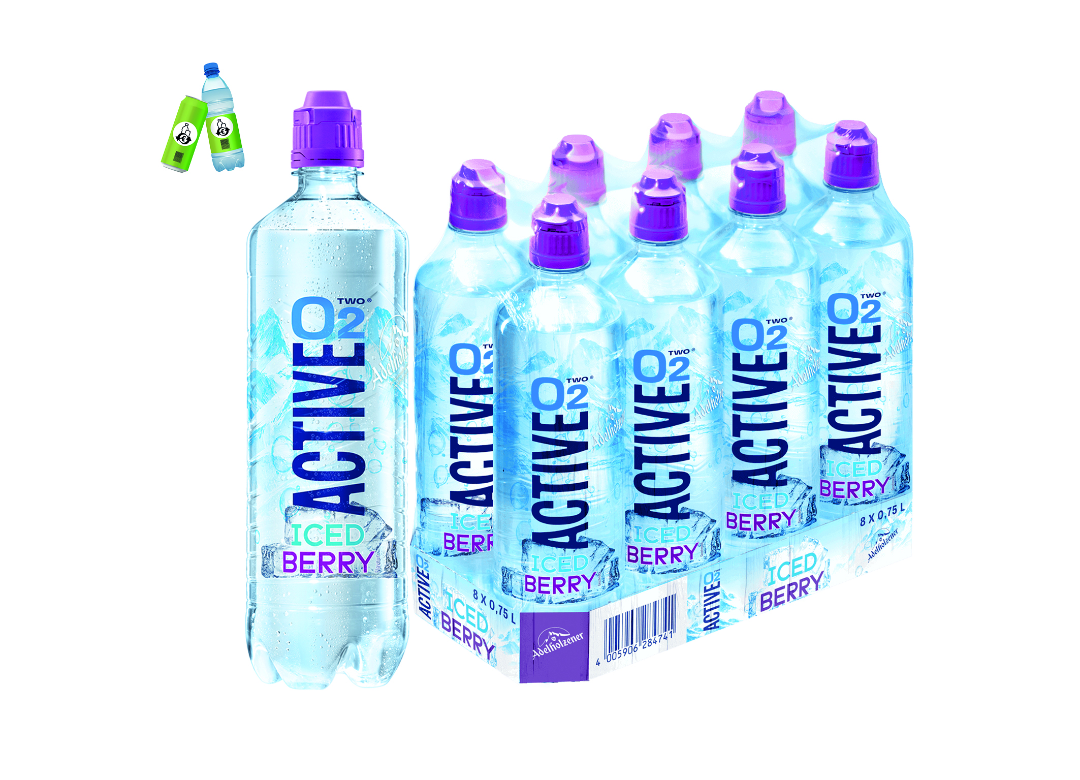 (Bild für) Active O2 Iced Berry 0,75L PET EWP 8