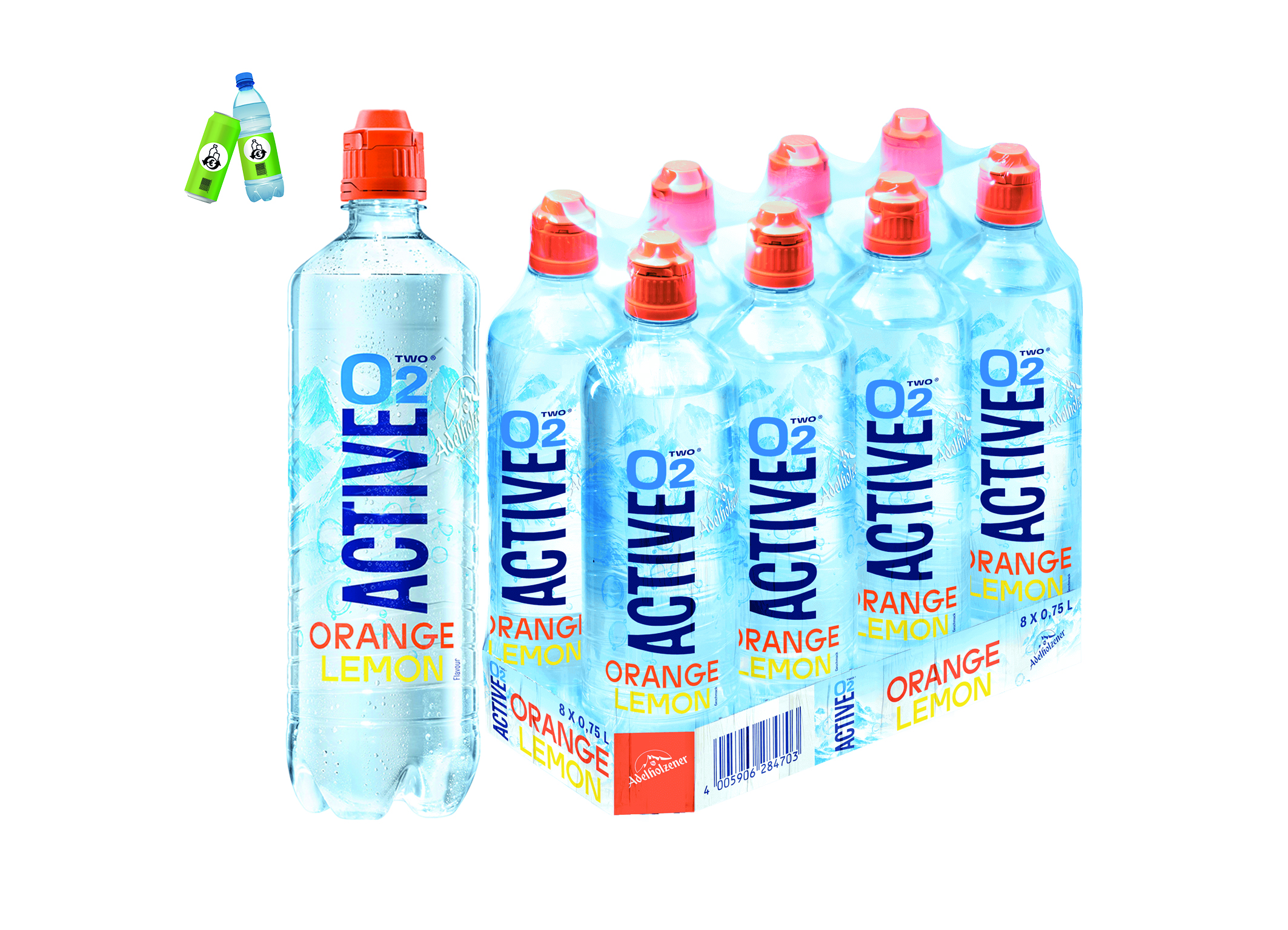 (Bild für) Active O2 Orange & Lemon 0,75L PET EWP 8