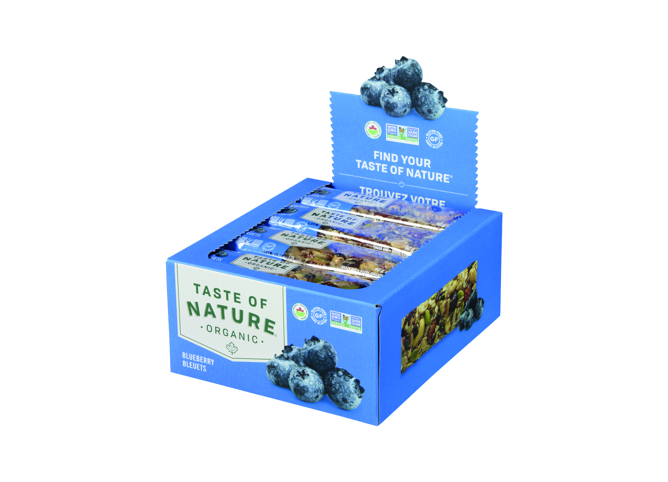 (Bild für) Taste Of Nature Nuss Riegel Blueberry 40g 16