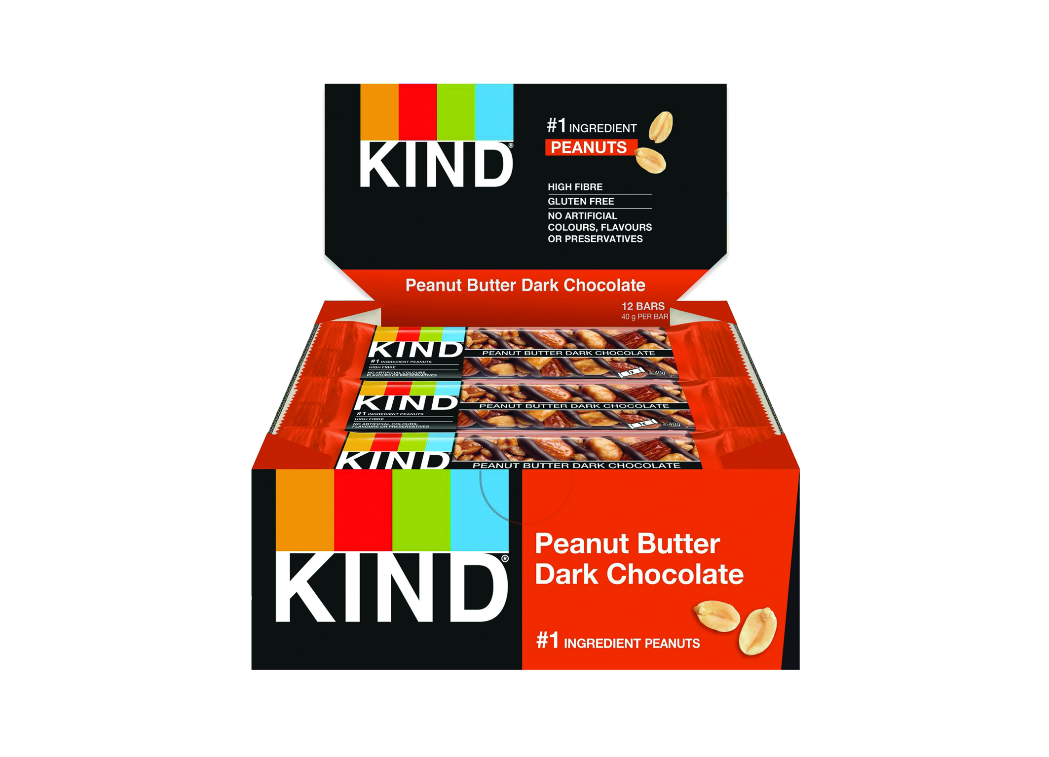 (Bild für) Be-Kind Peanut Butter Dark Chocolate 40g 12
