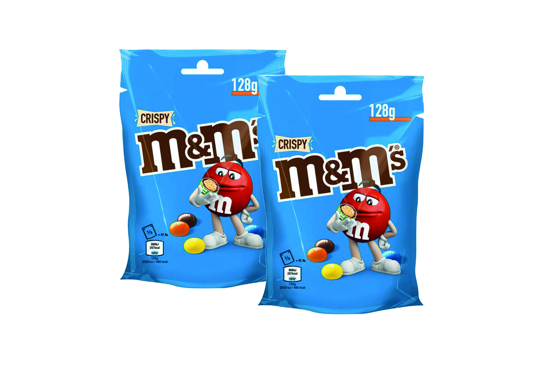 (Bild für) M&Ms Crispy Standbeutel 128g 30