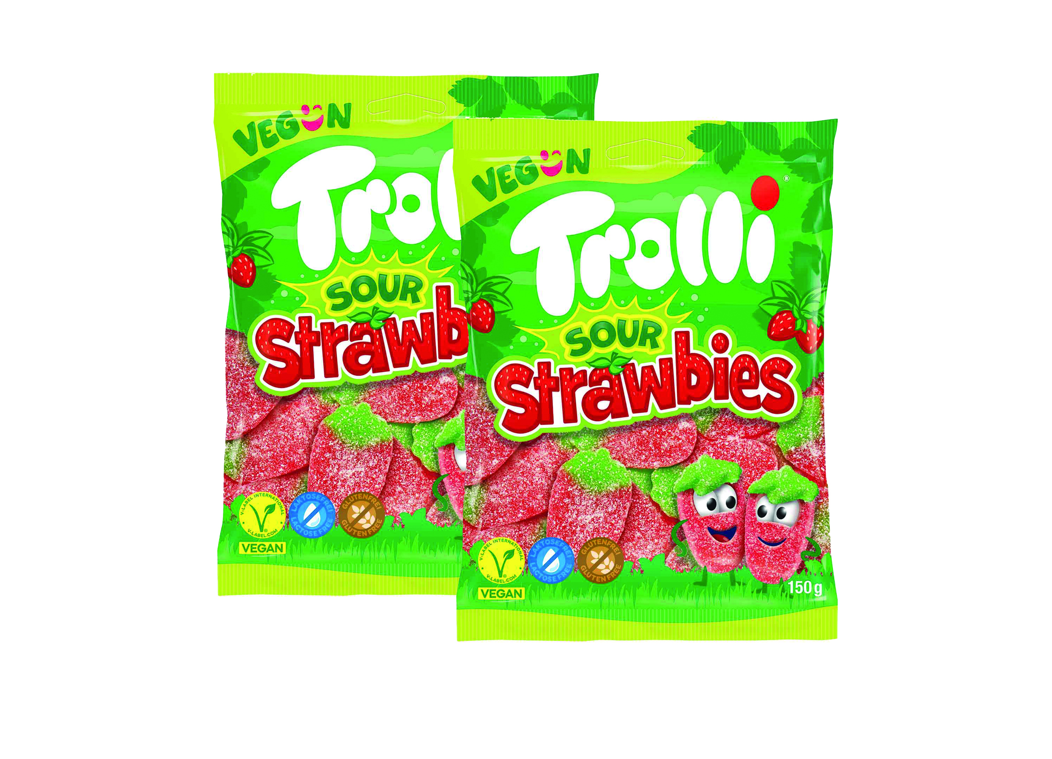(Bild für) Trolli Sour Strawbies Vegan 175g 18
