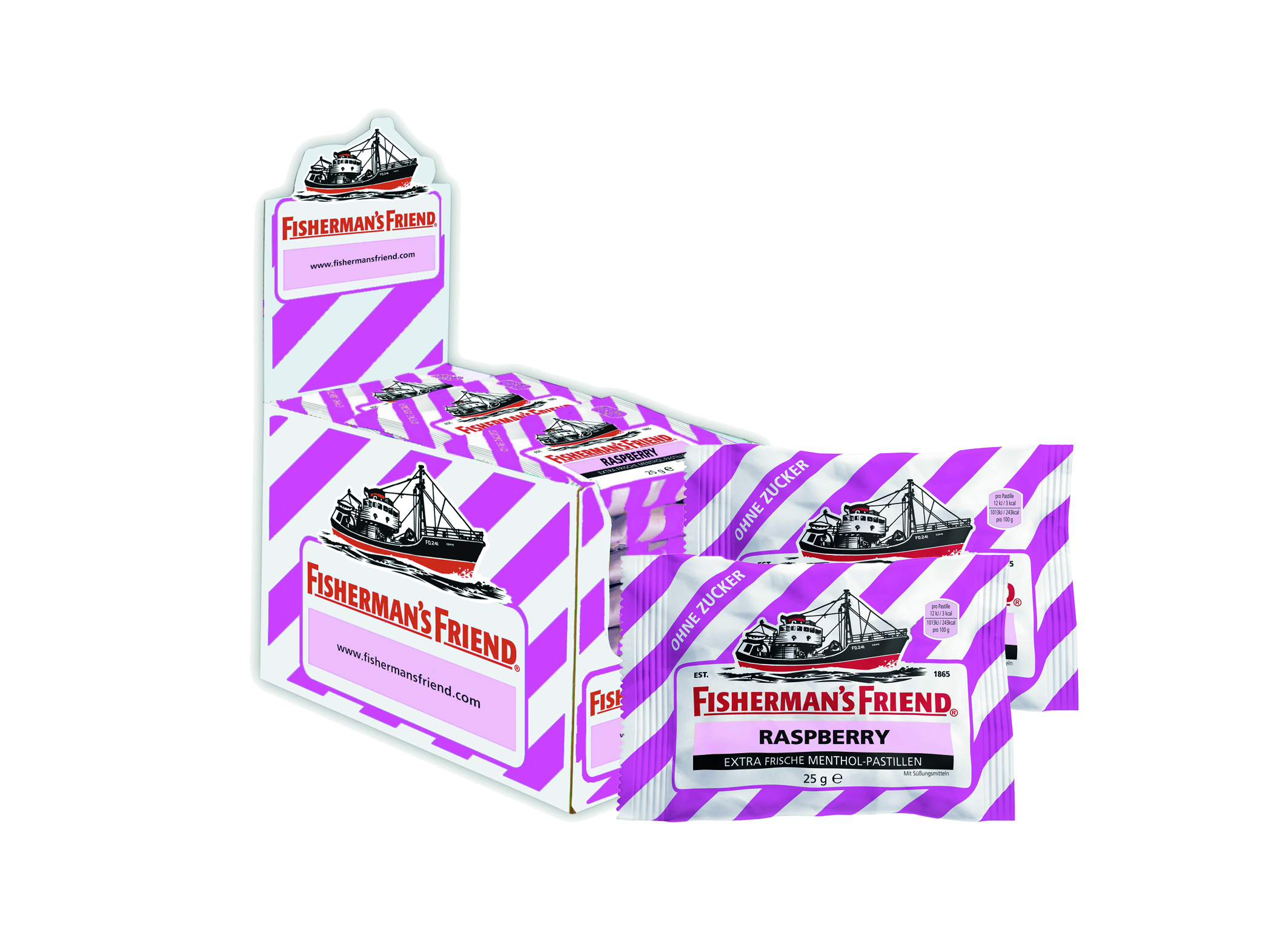 (Bild für) Fisherman´s Friend Raspberry zuckerfrei 25g 24
