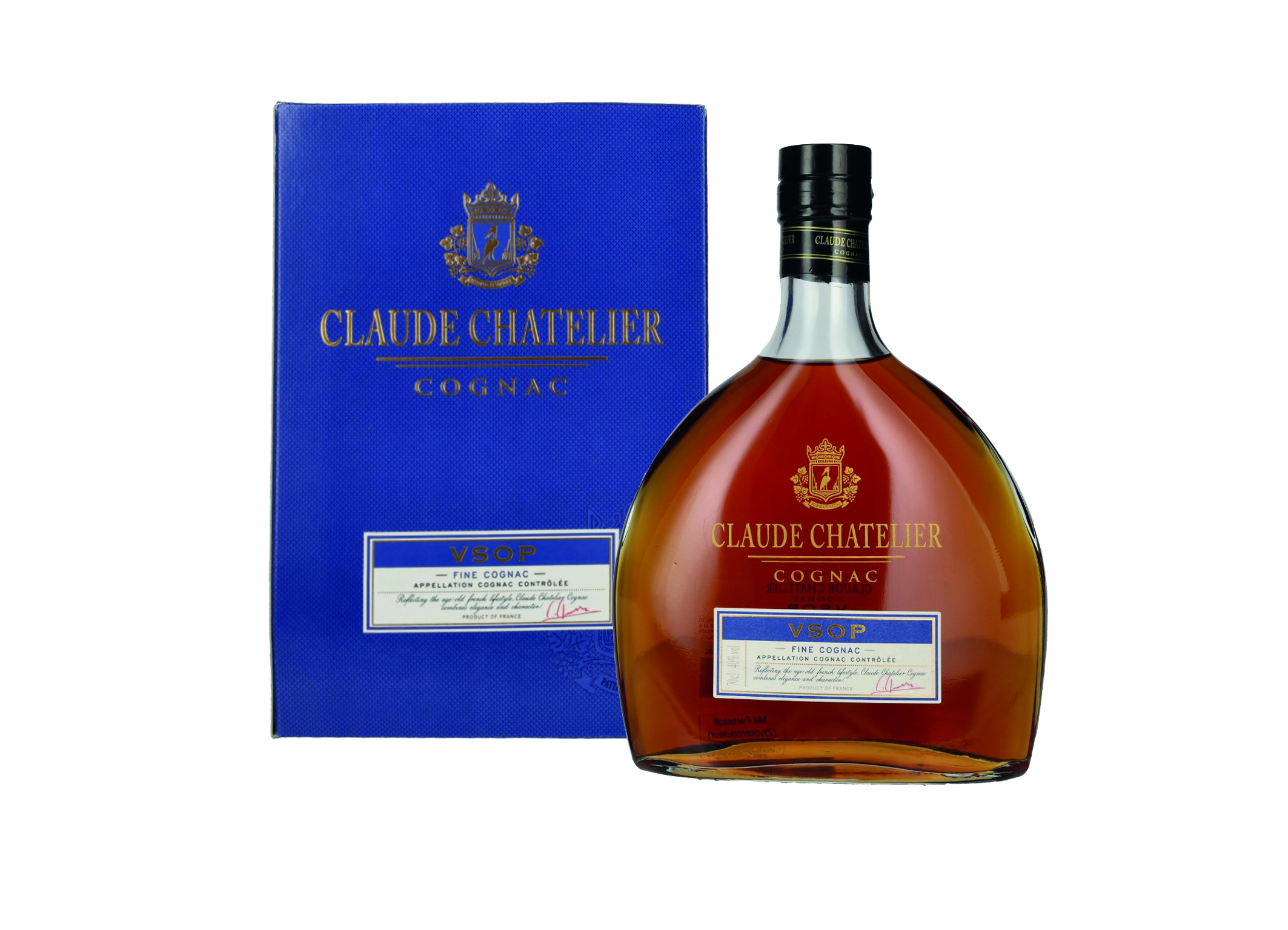 (Bild für) Claude Chatelier VSOP Cognac 0,7L 40% 6