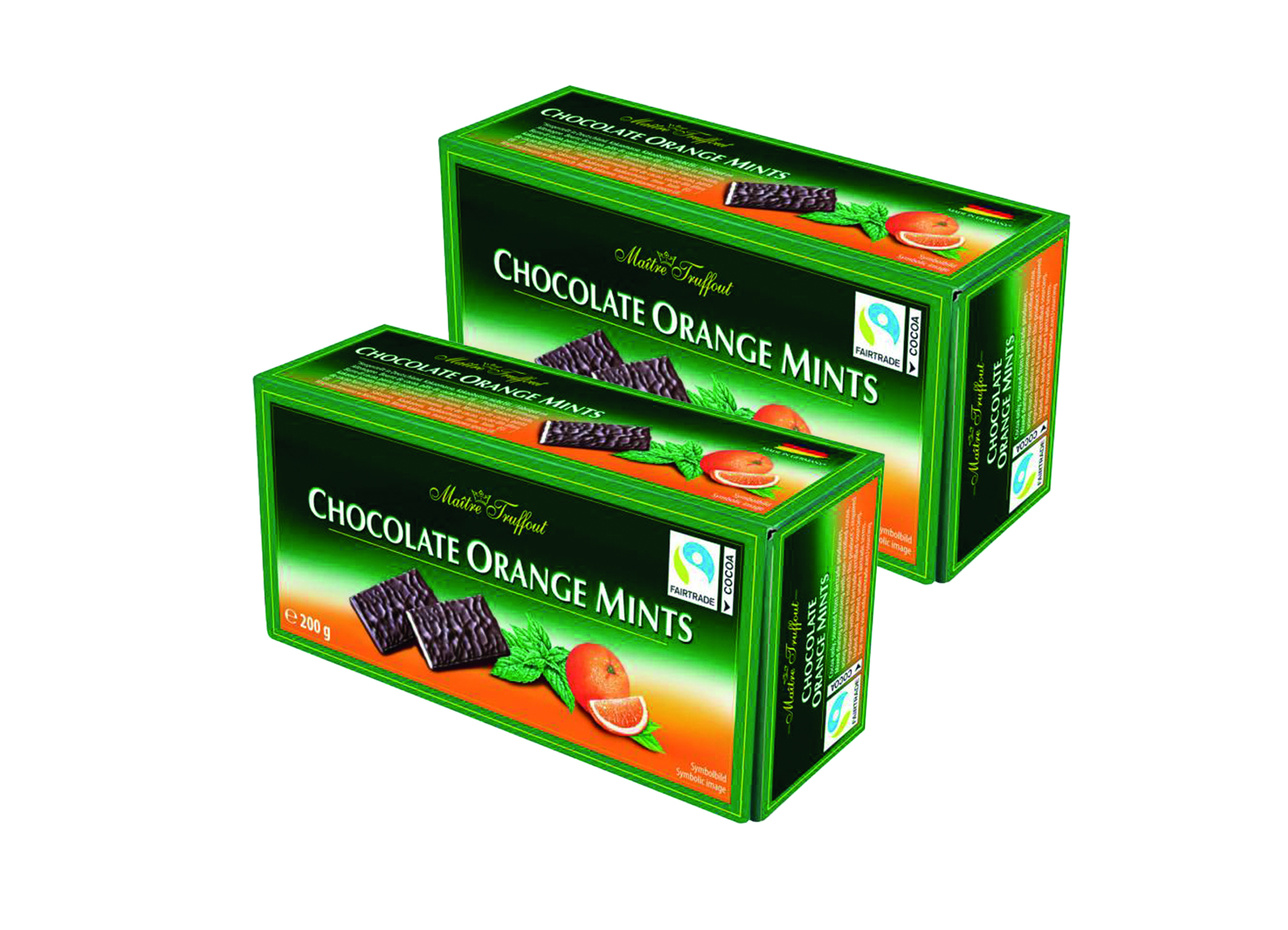 (Bild für) Maitre Truffout Chocolate Orange Mints 200g 16