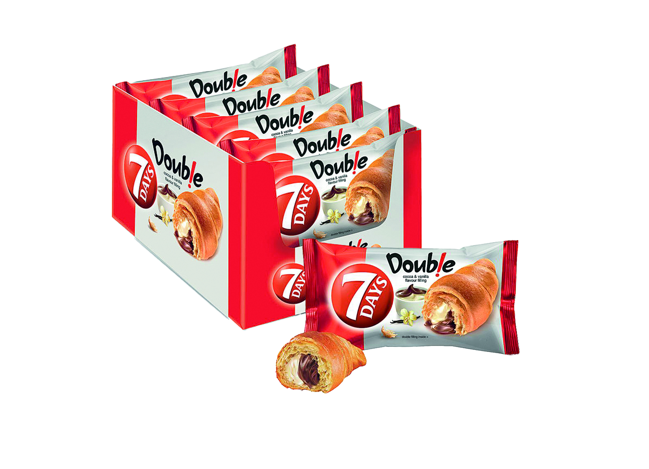 (Bild für) 7 Days Croissant Kakao&Vanille 60g 10