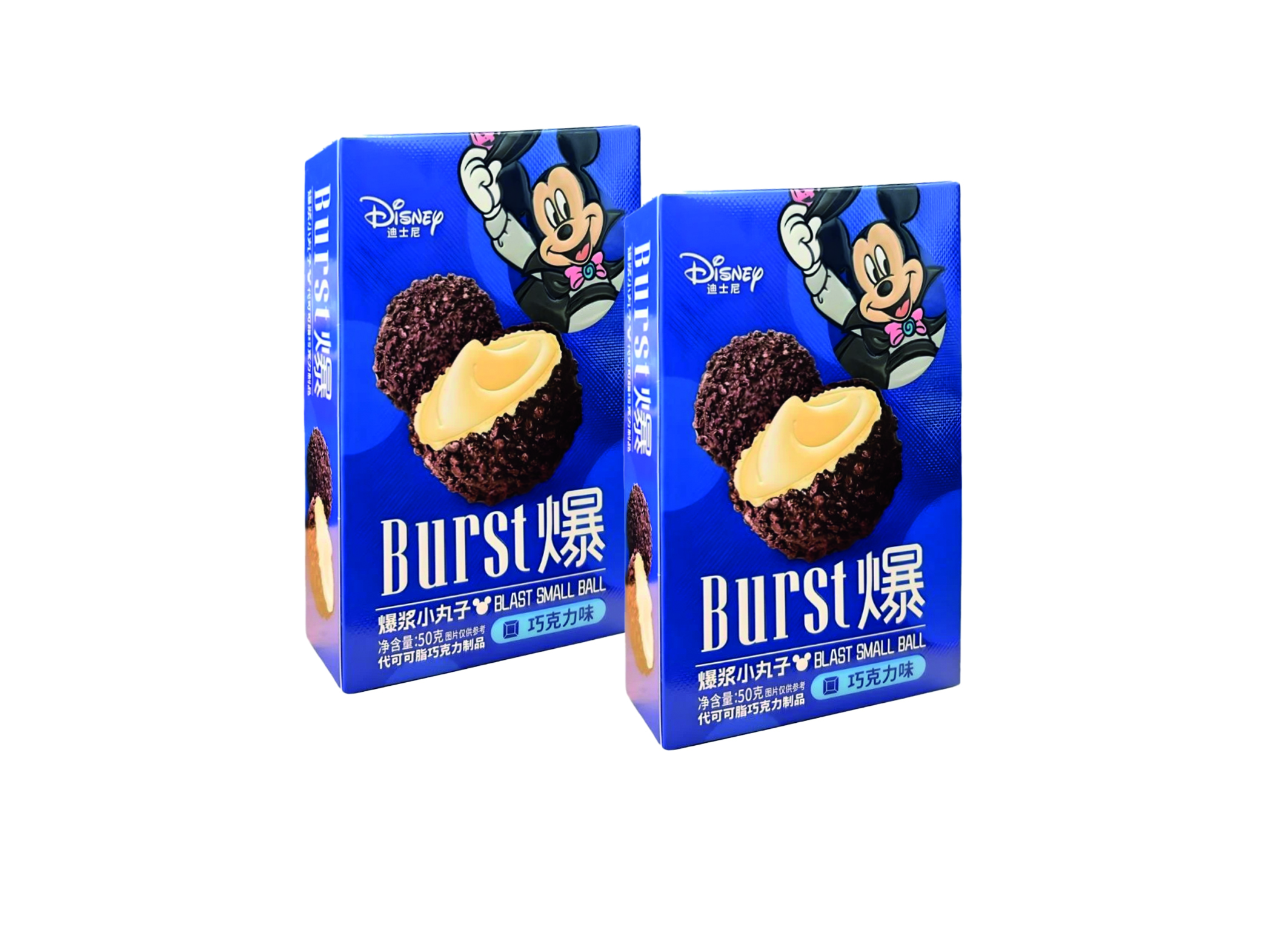 (Bild für) Mickey Chocolate Flavor Exploding Balls 50g 30