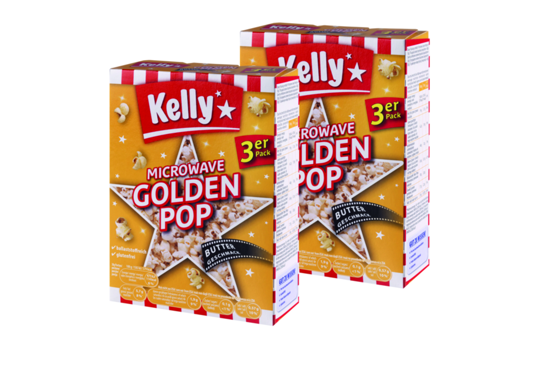 (Bild für) Kellys Mikrowellenpopcorn Golden Pop 270g 16