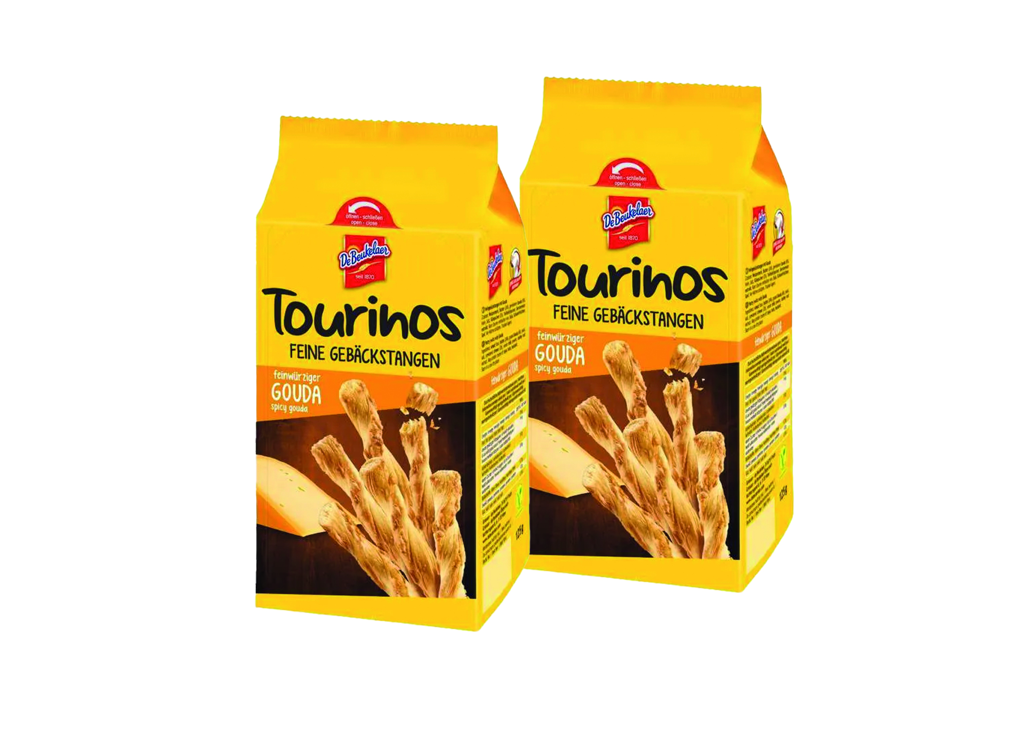 (Bild für) De Beukelaer Tourinos Feinwürziger Gouda 125g 12