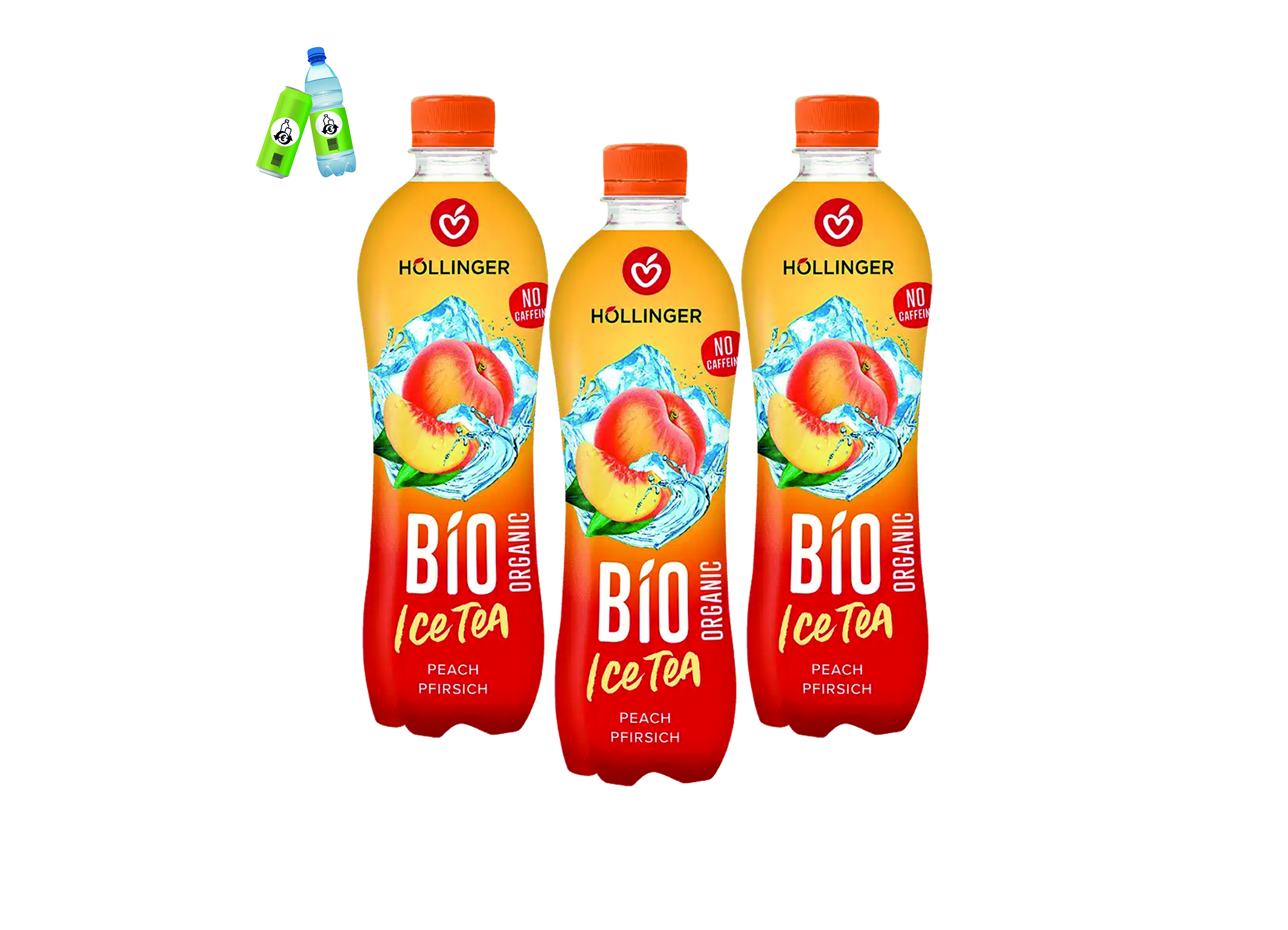 (Bild für) Höllinger Bio Eistee Pfirsich 0,5L PET EWP 12
