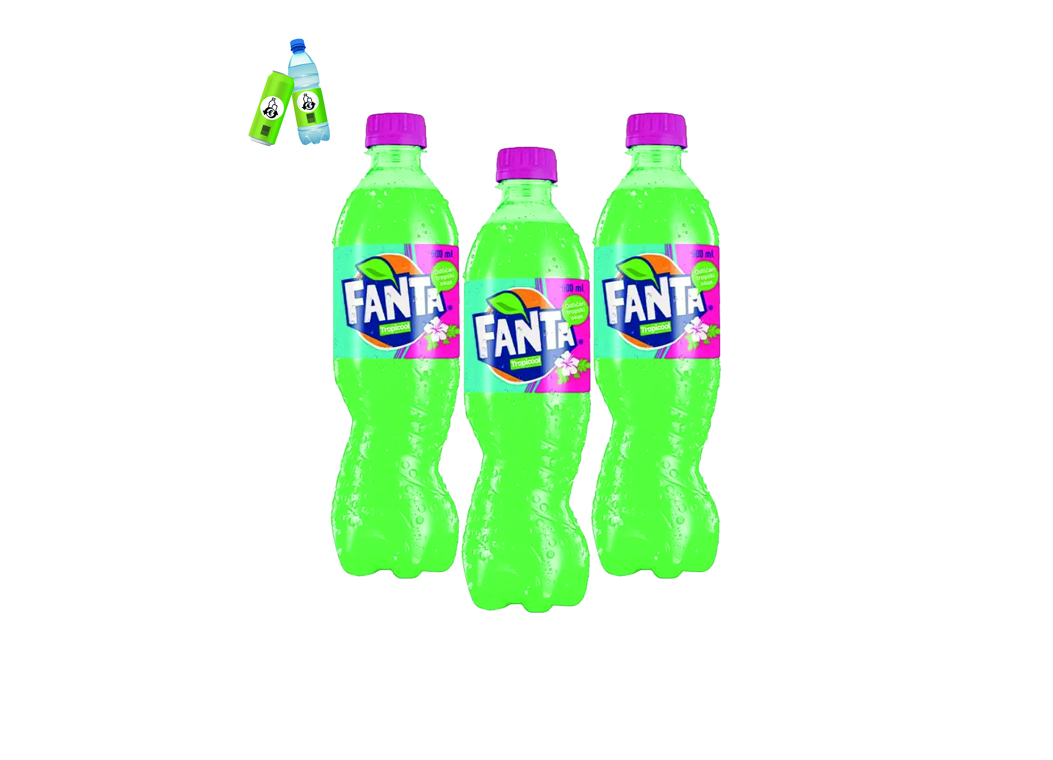 (Bild für) Fanta Tropicool 0,5L PET EWP 12