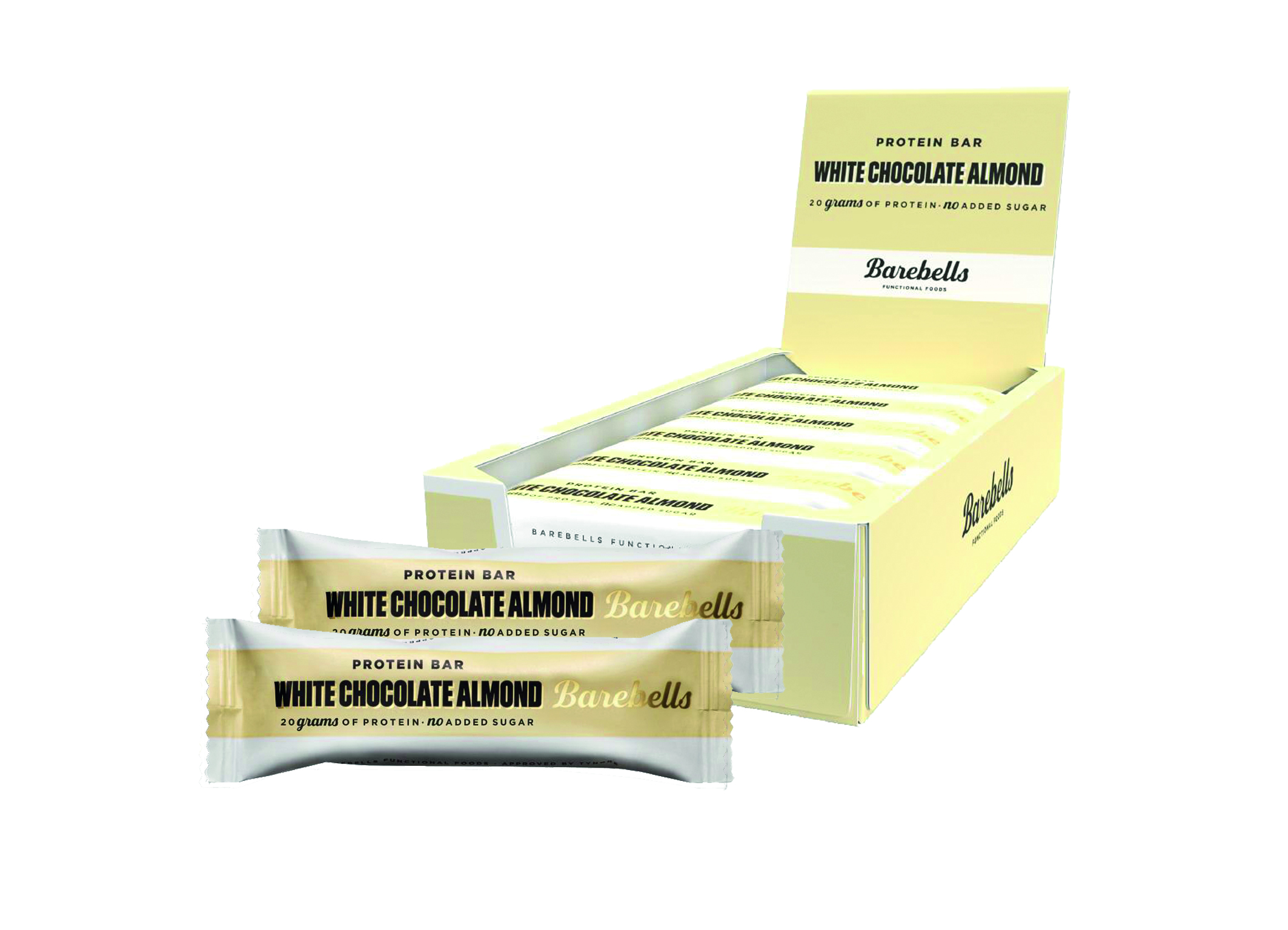 (Bild für) Barebells Weiße Schoko & Mandel Proteinriegel 55g 12